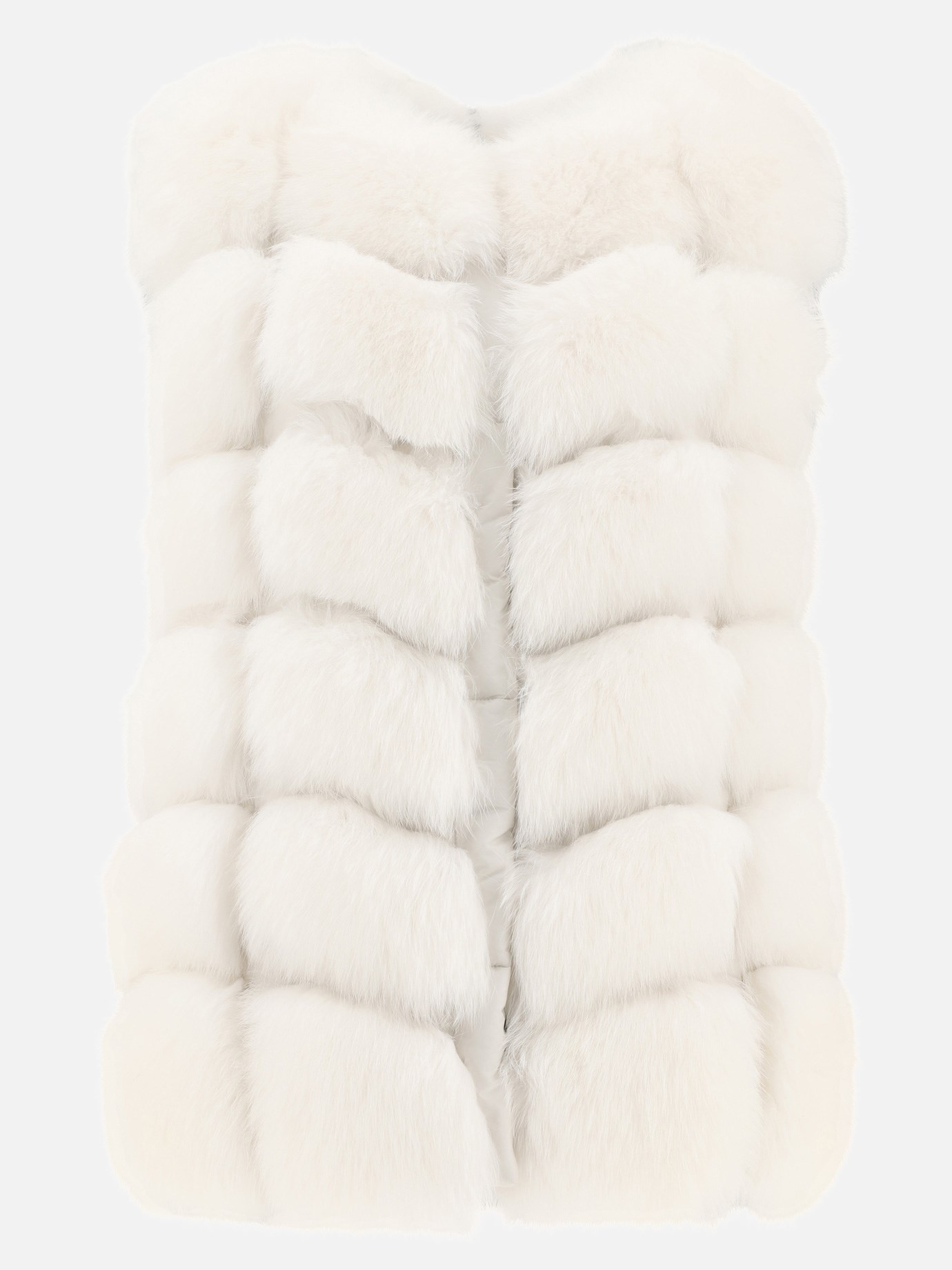  Quadrotti  sleeveless fur jacket by Frame Fur