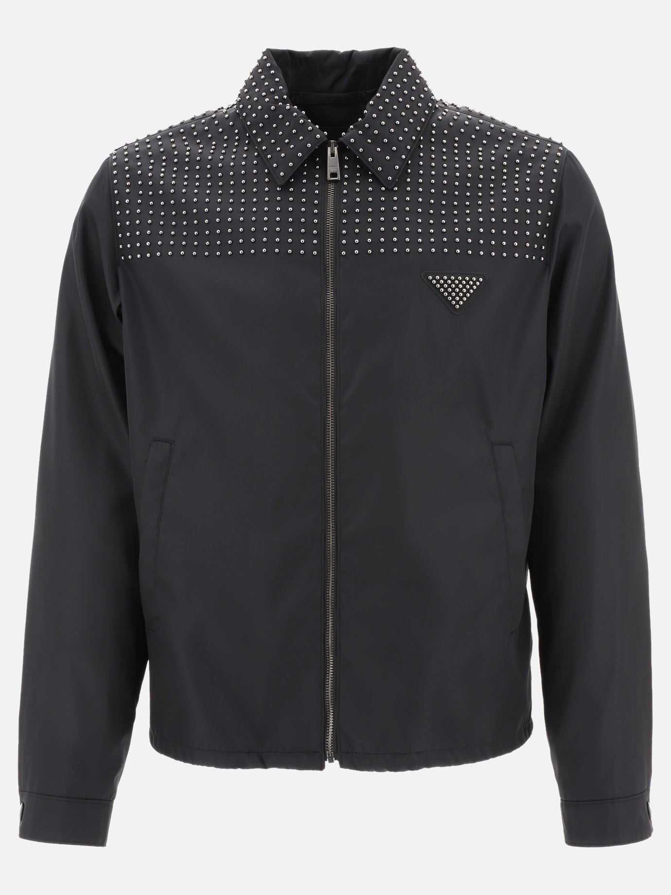  Re-Nylon  studded jacket by Prada