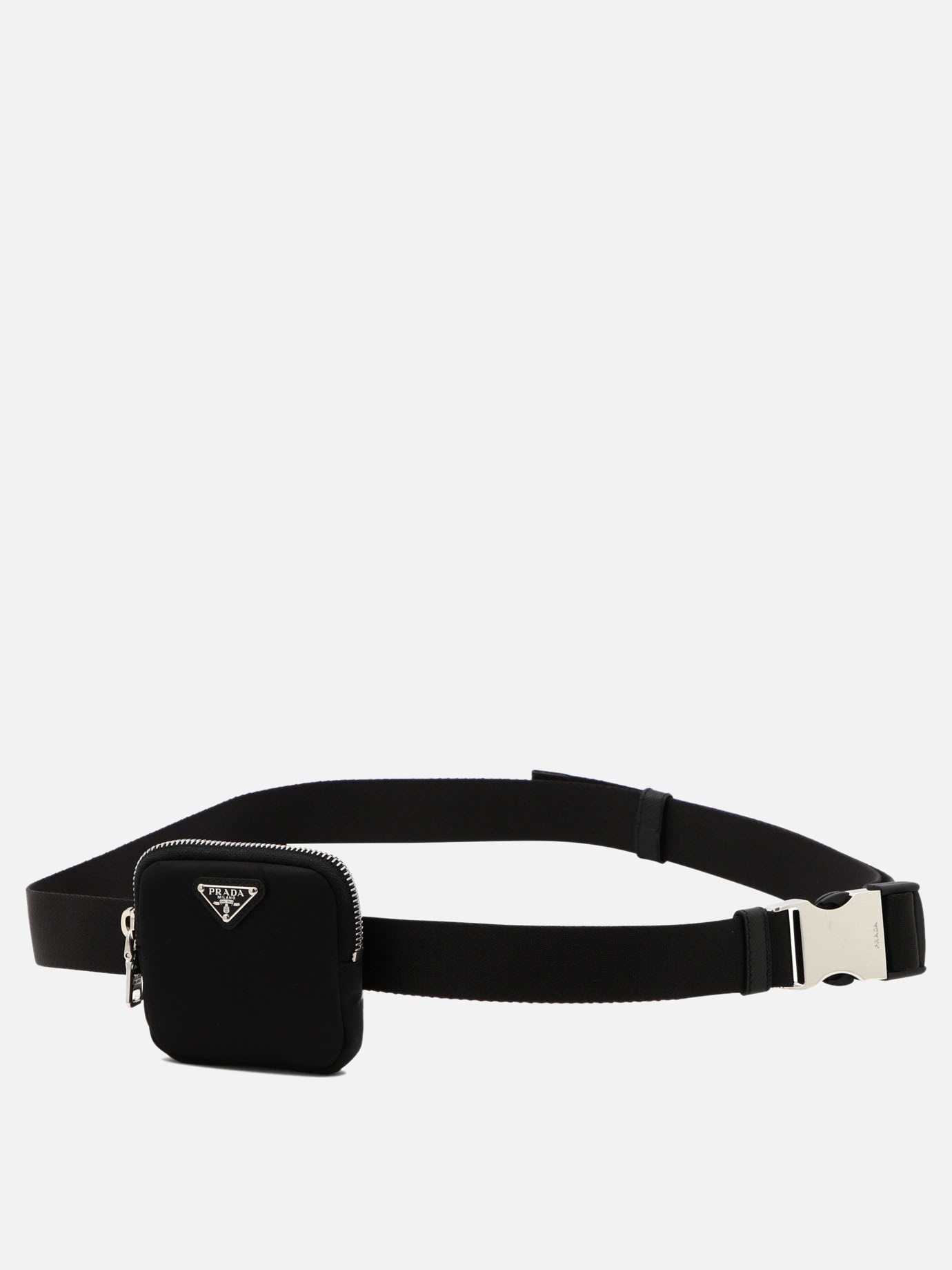 Fabric belt with pouch by Prada