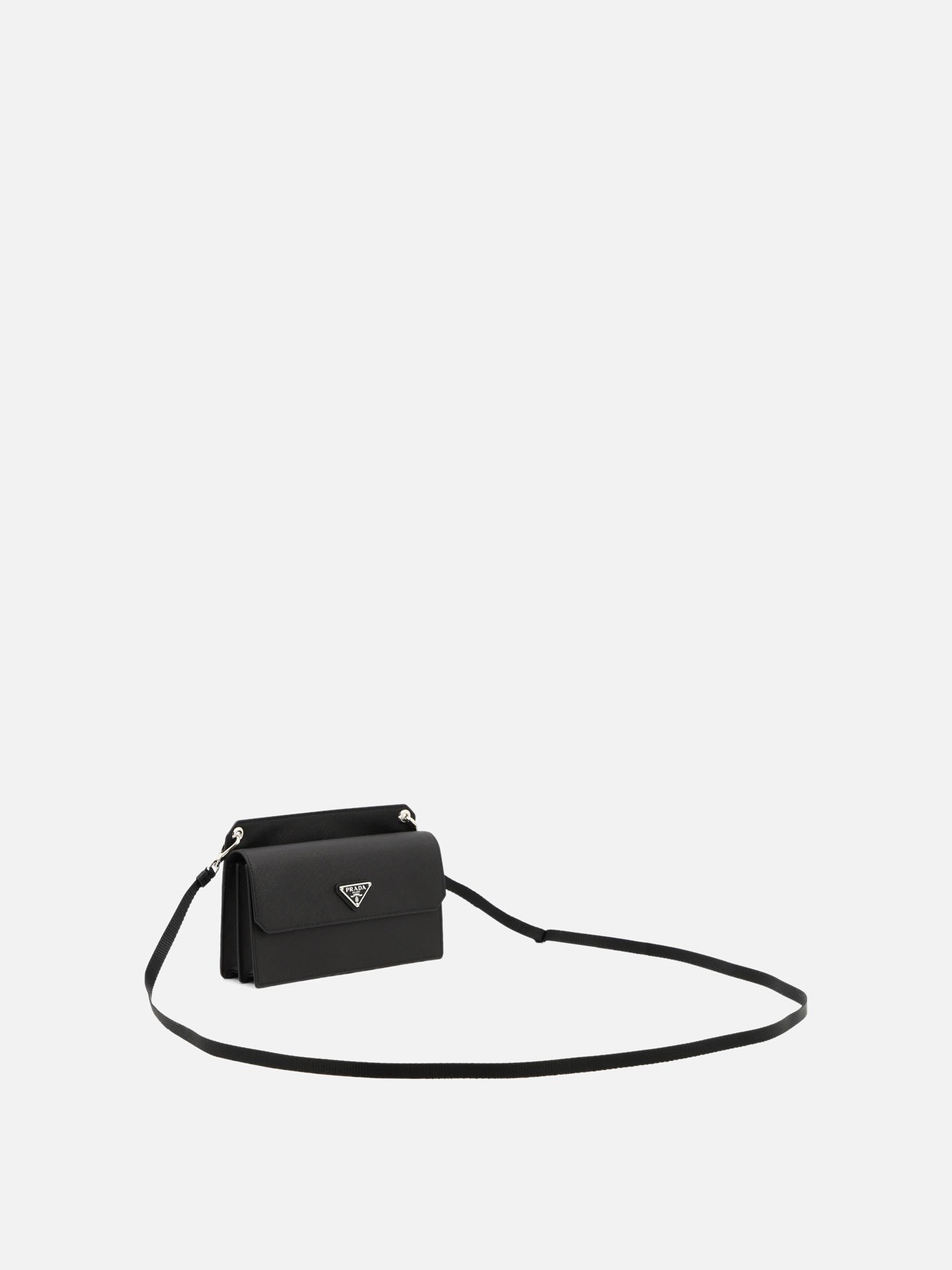 Porta smartphone in pelle saffiano by Prada