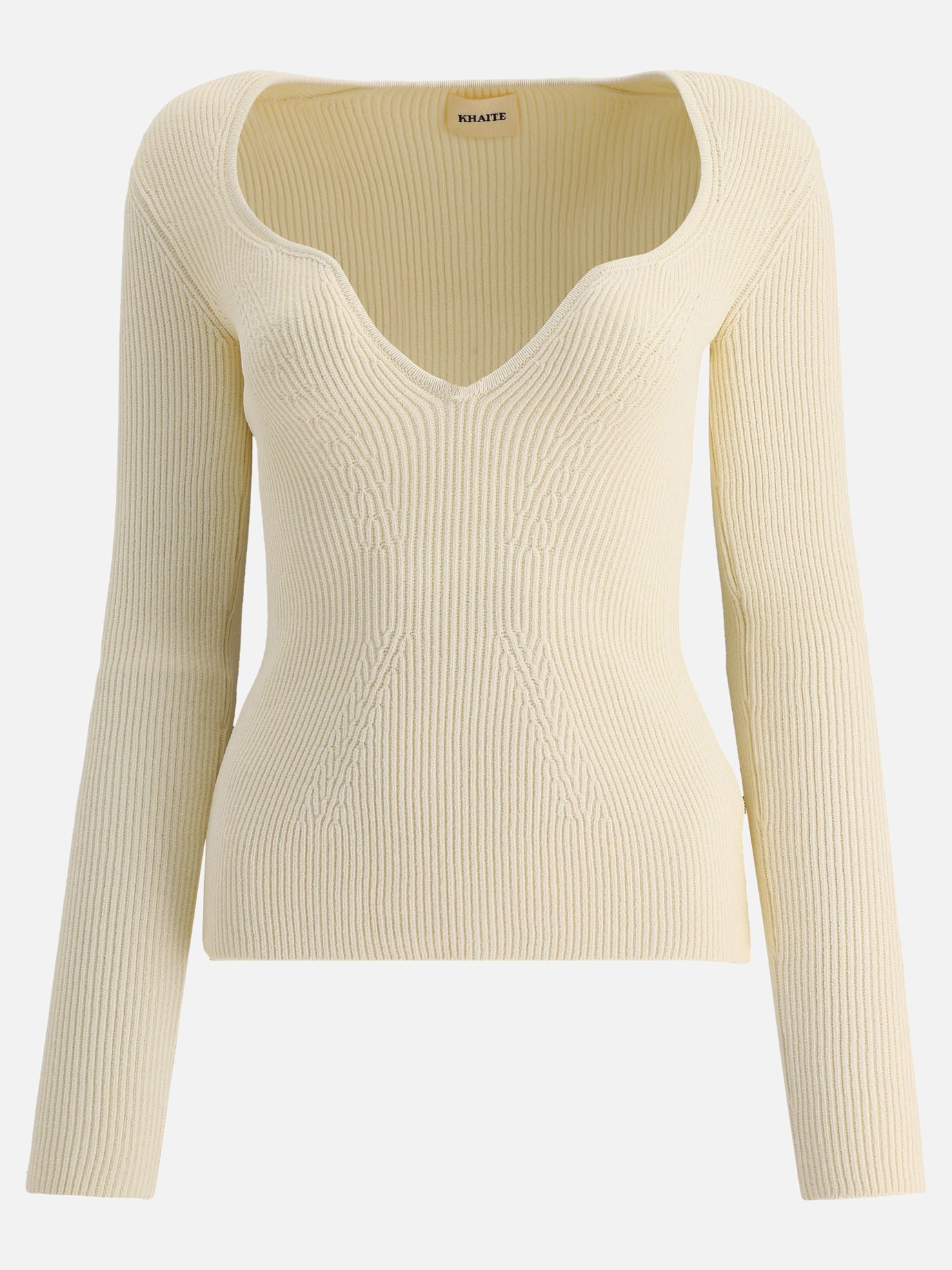 Ribbed flared sweater