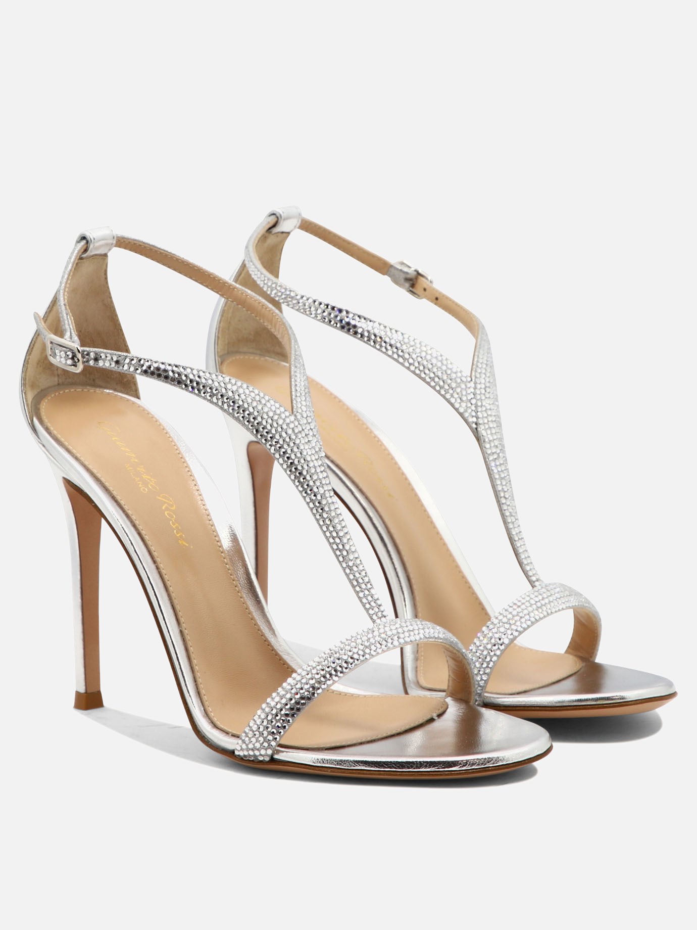 Sandals with crystals by Gianvito Rossi