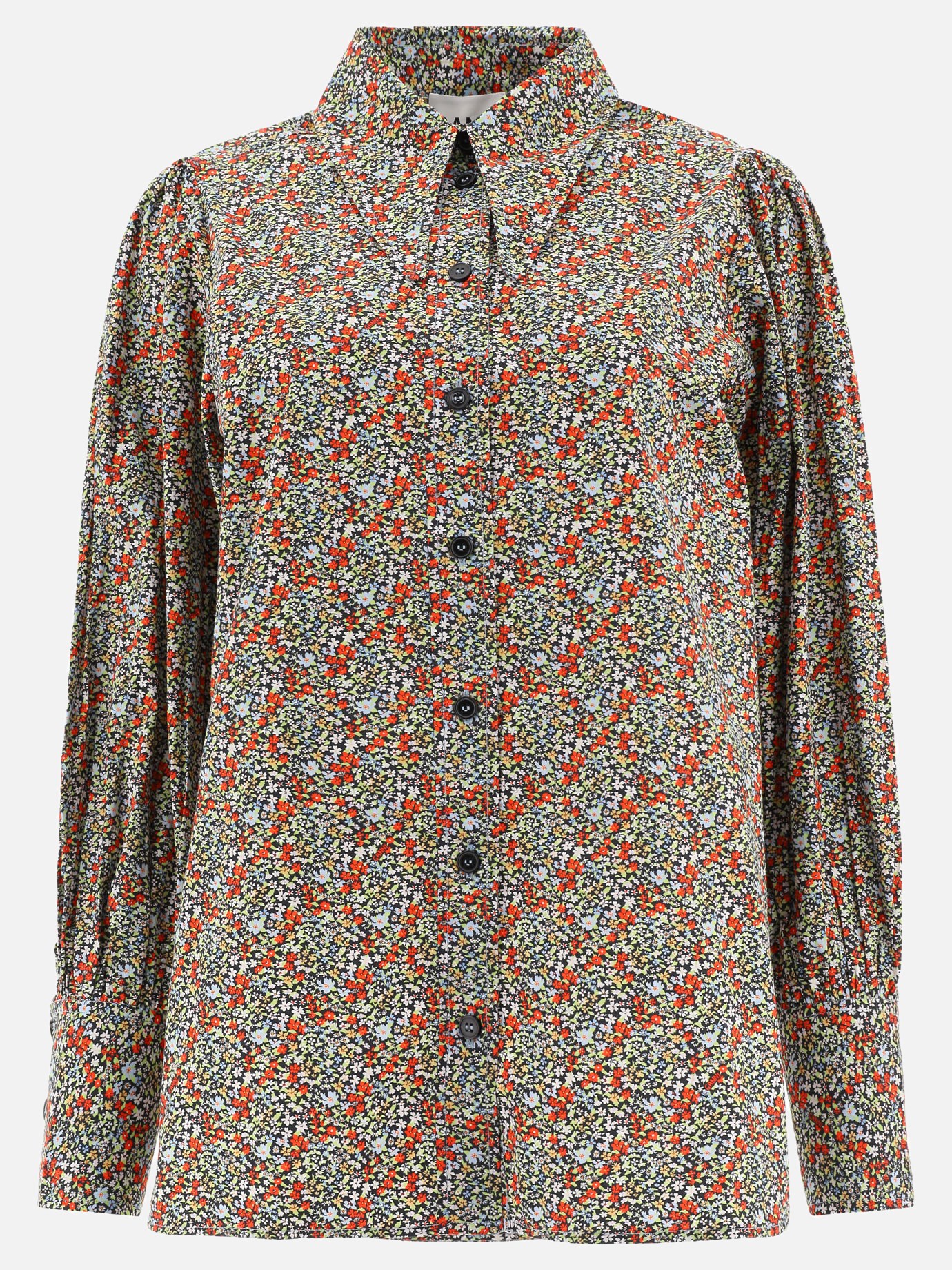 Shirt with puff sleeves by Ganni