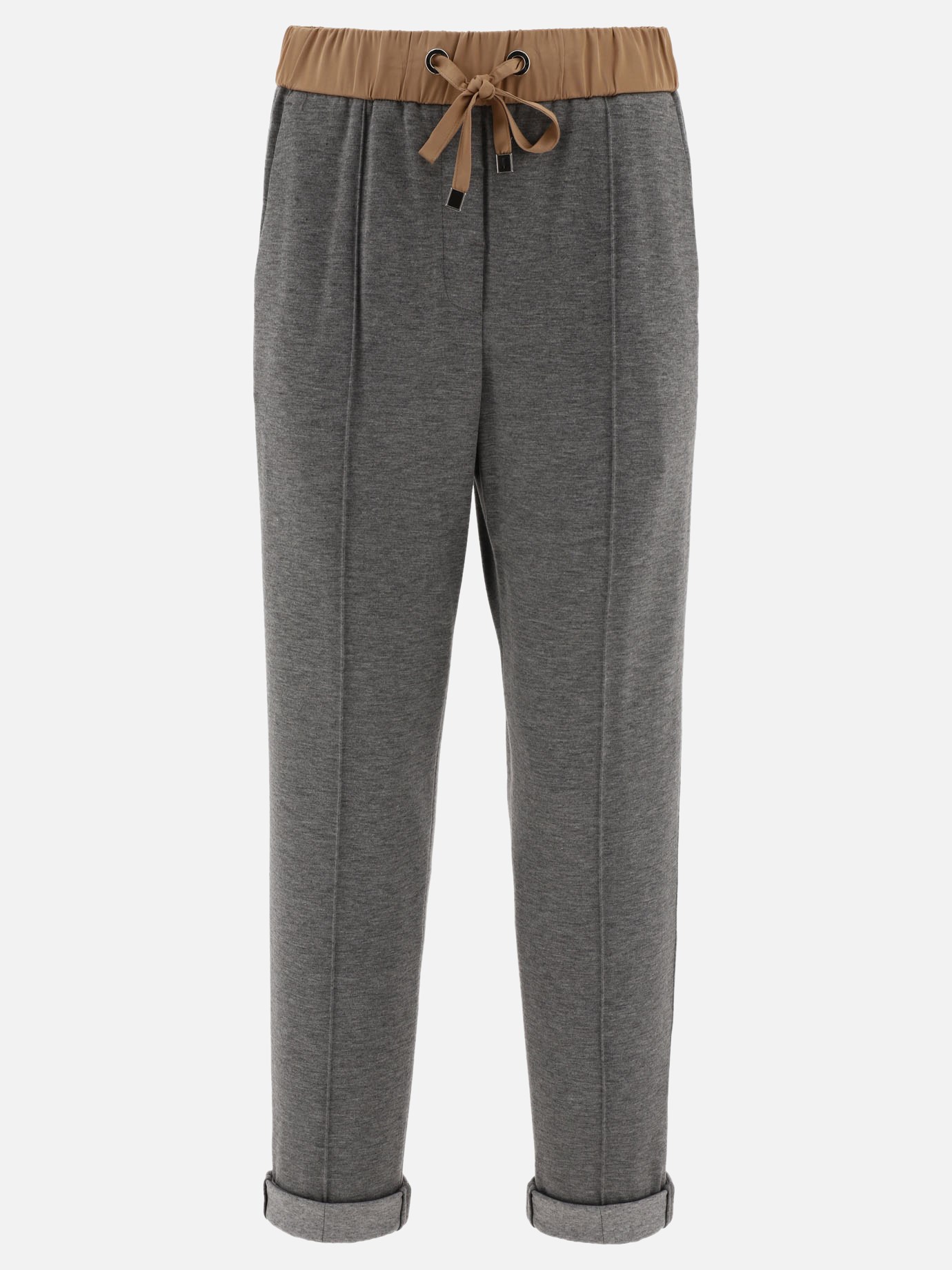 Sweatpants with turn-up