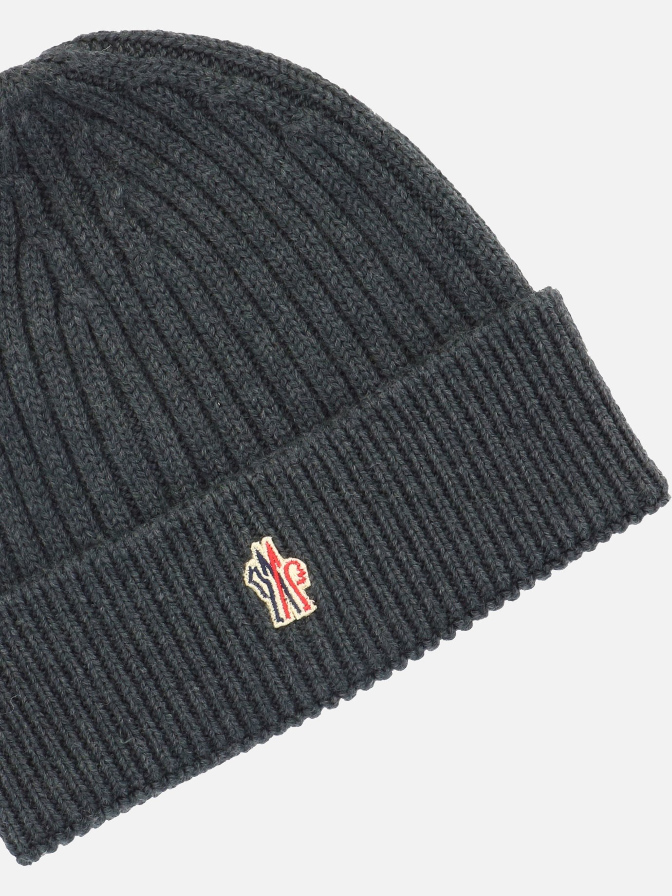 Ribbed wool beanie by Moncler Grenoble
