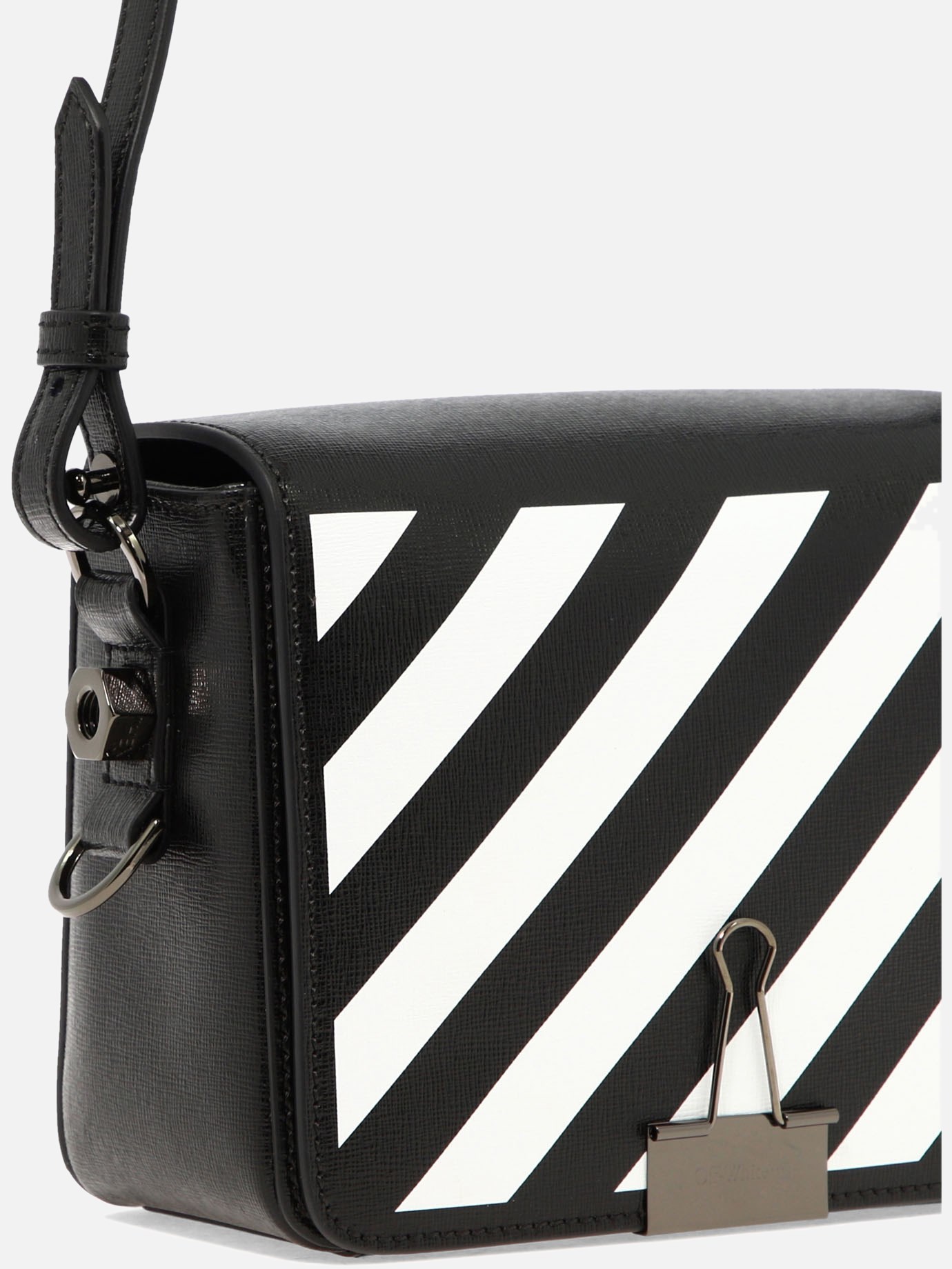 off white mini flap crossbody bag