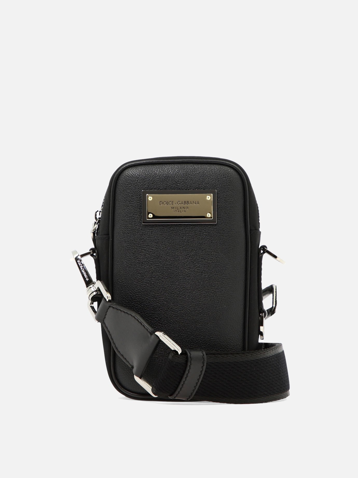Cossbody bag with plaque by Dolce & Gabbana
