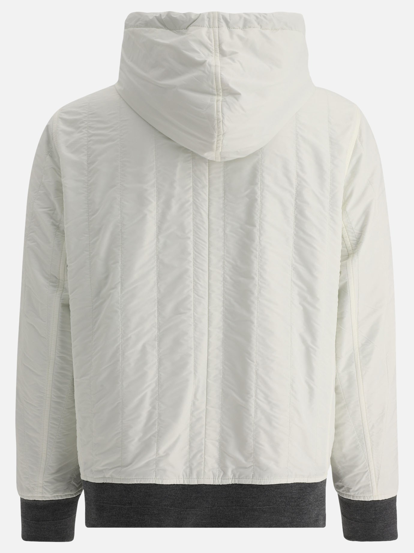 Reversible hooded down jacket by Brunello Cucinelli