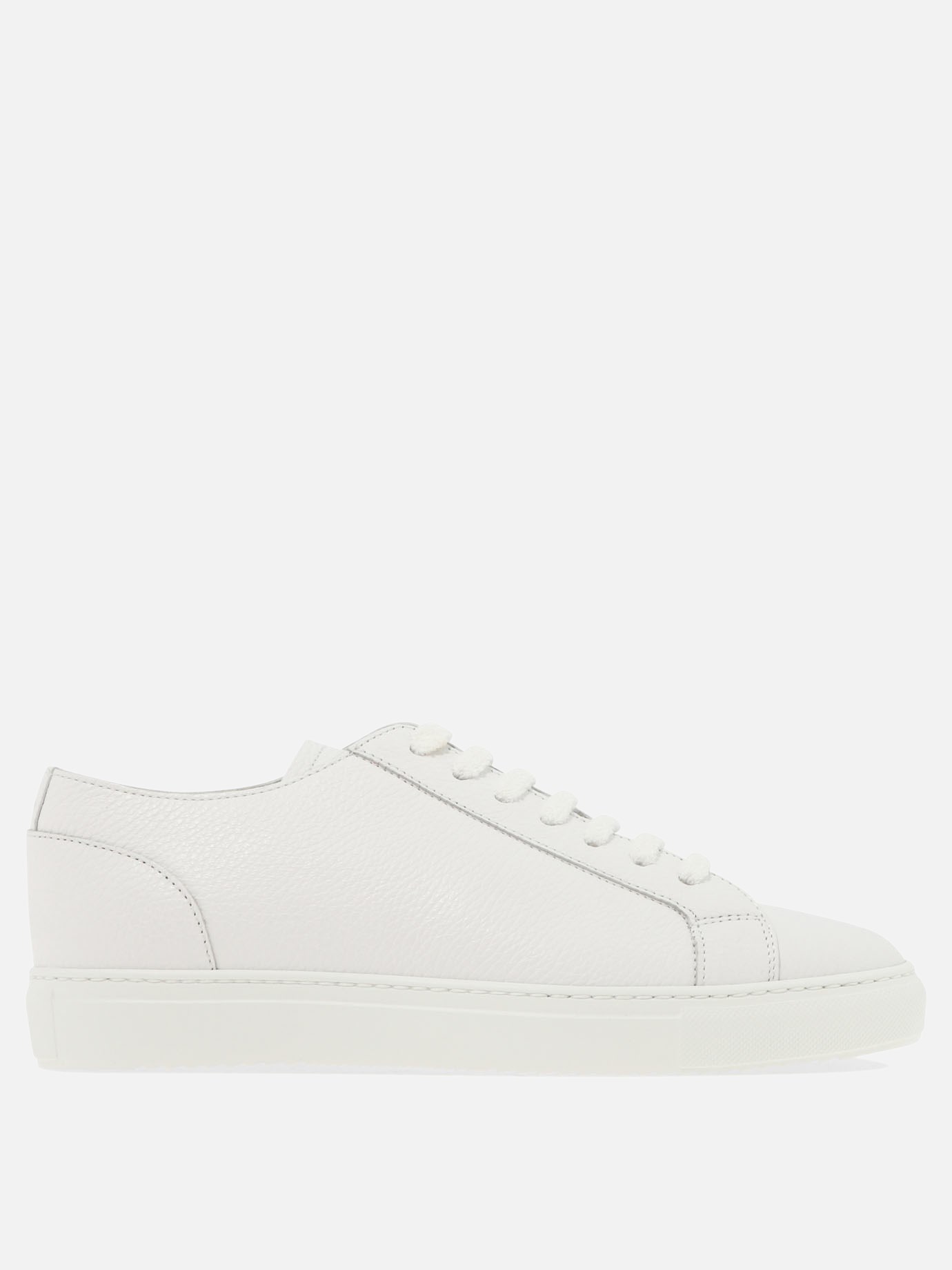 Grained leather sneakers