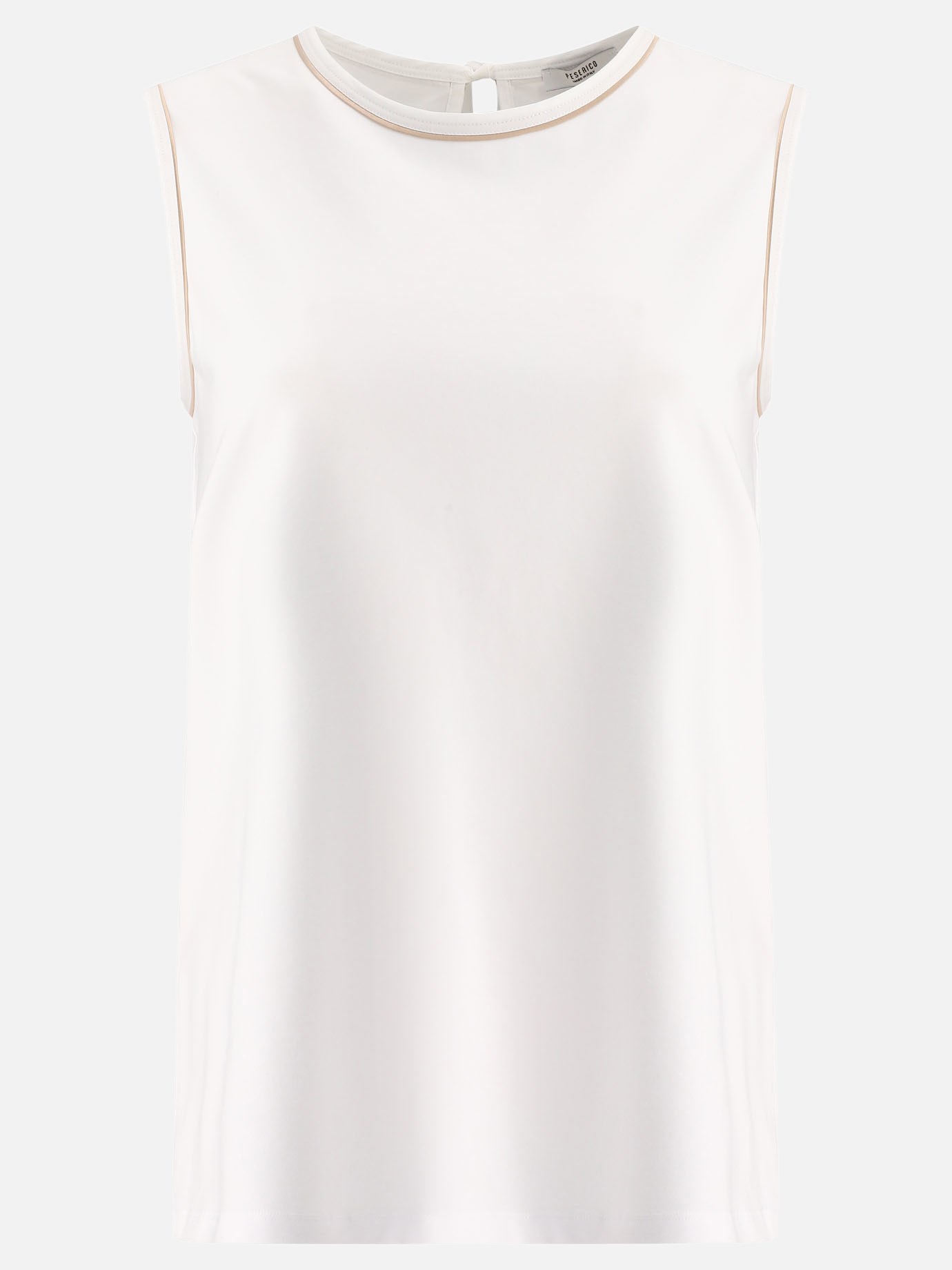 Sleeveless top with cut-out by Peserico