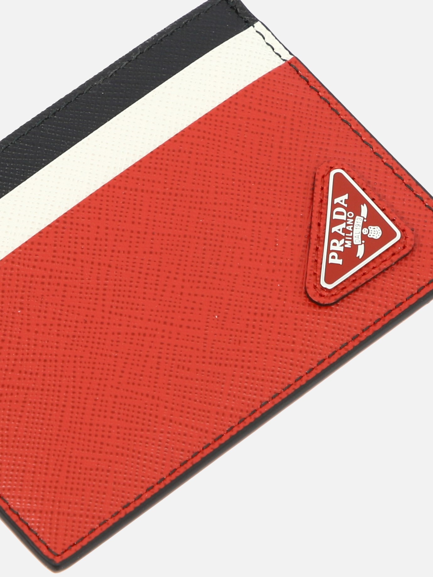 Saffiano leather card holder by Prada