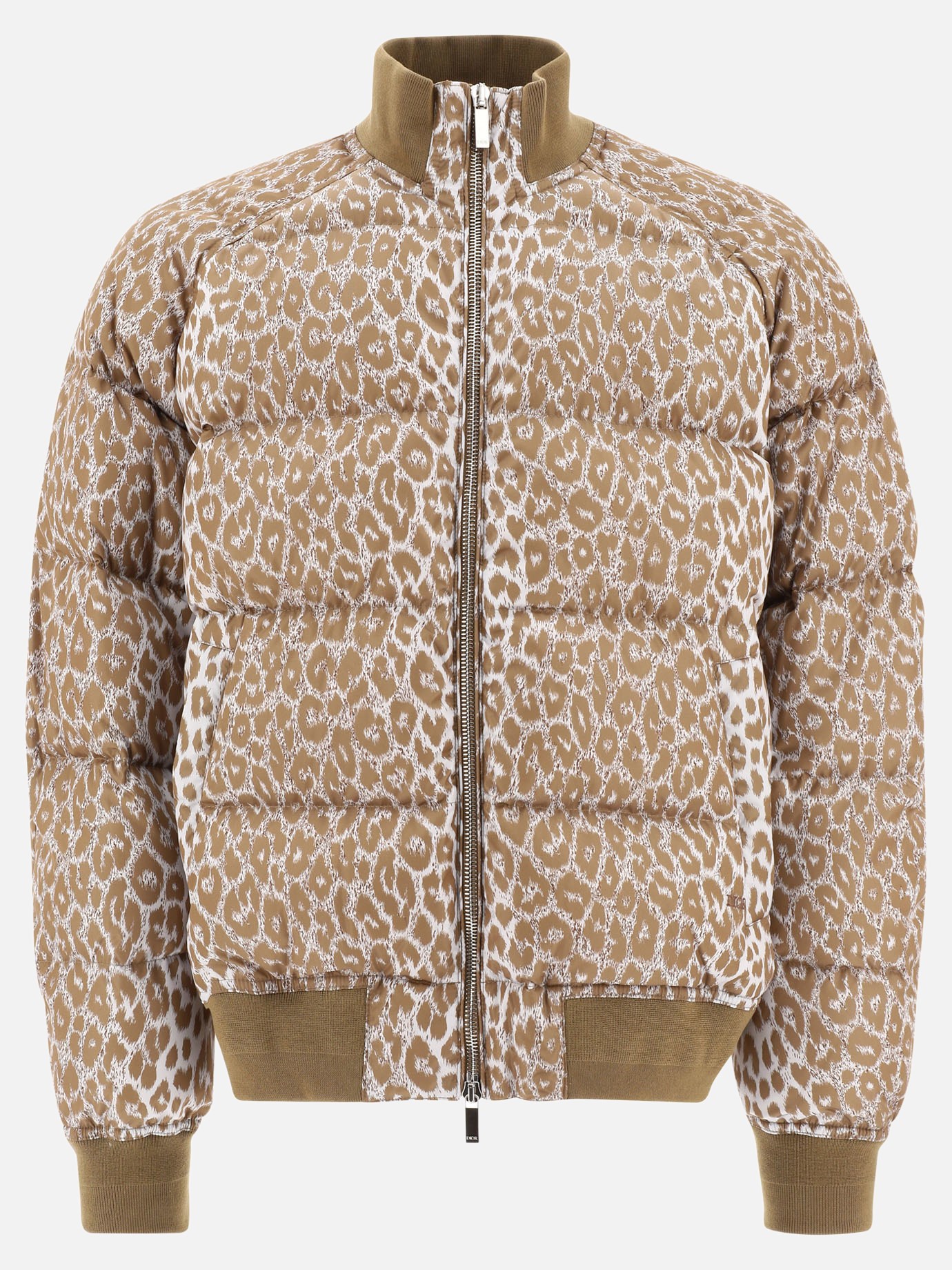 Leopard-print down jacket by Dior