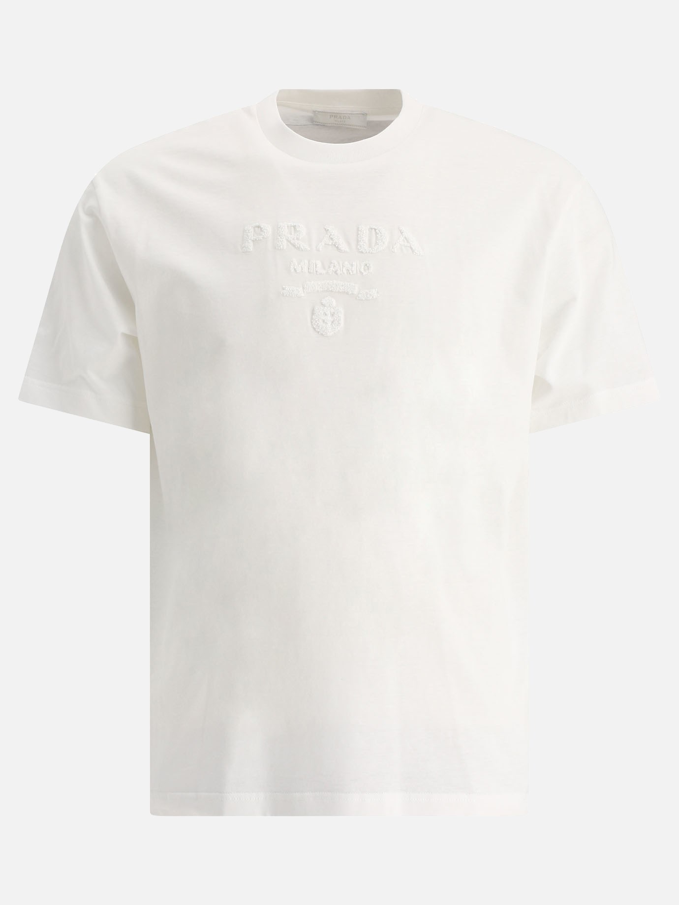 T-shirt with embroidery by Prada