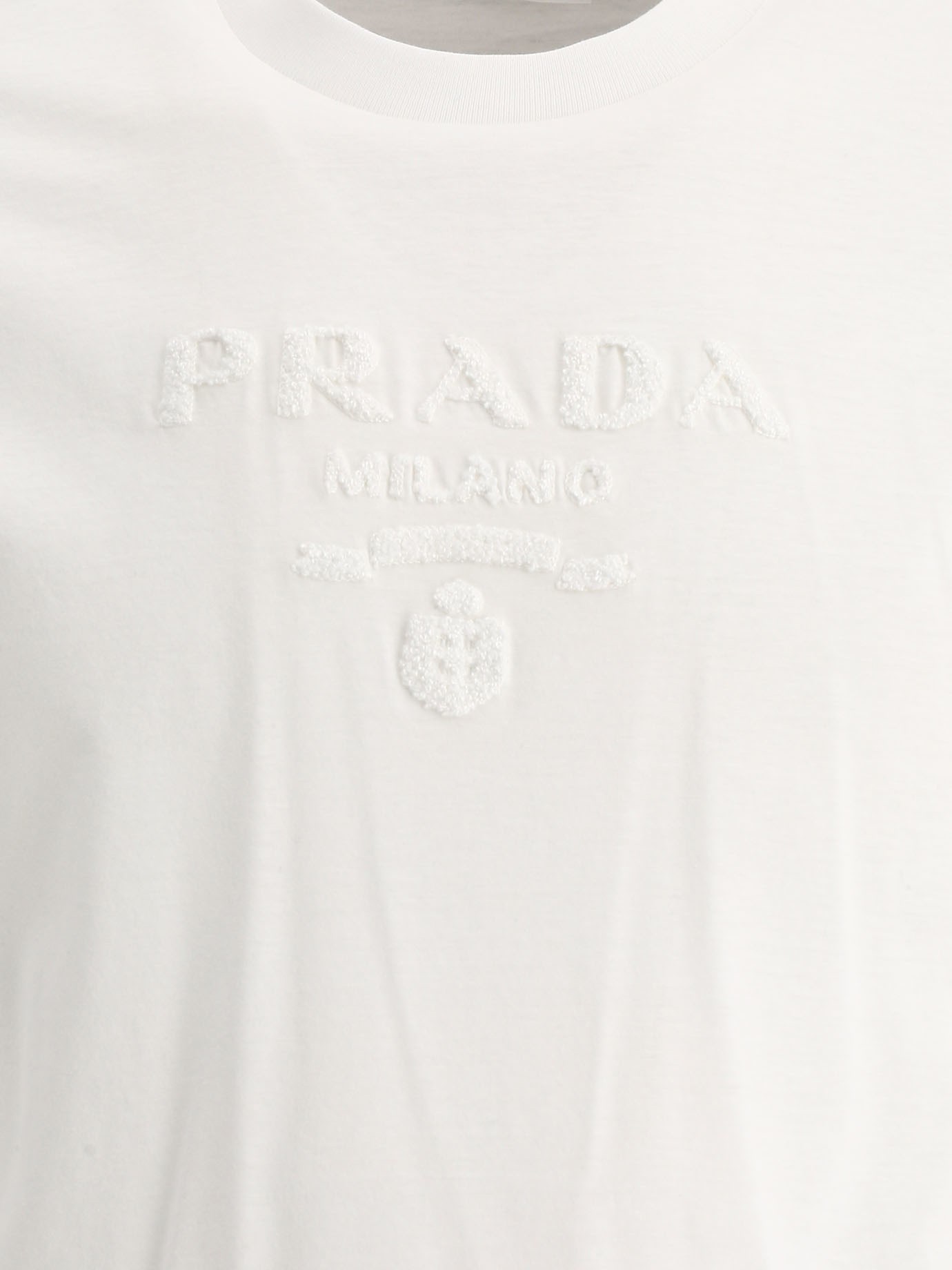 T-shirt with embroidery by Prada