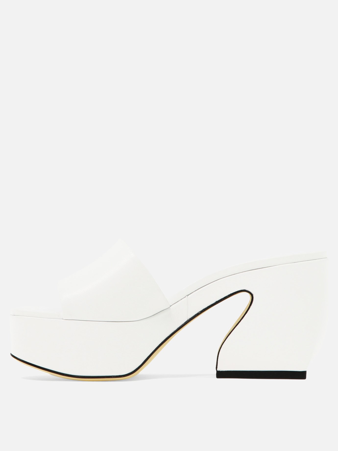 Shaped heel sandals by Si Rossi