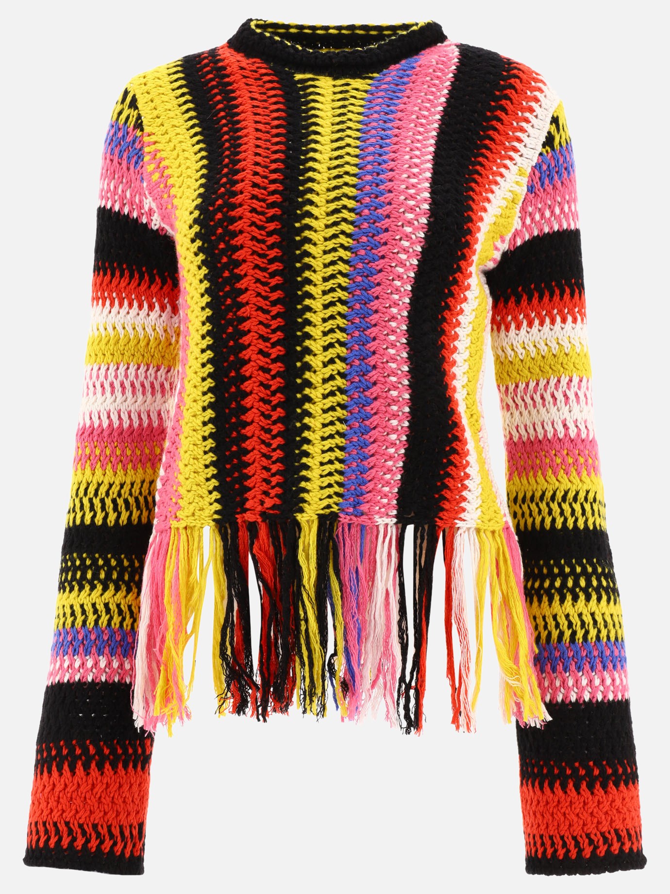 Tricot sweater with fringes by Chloé