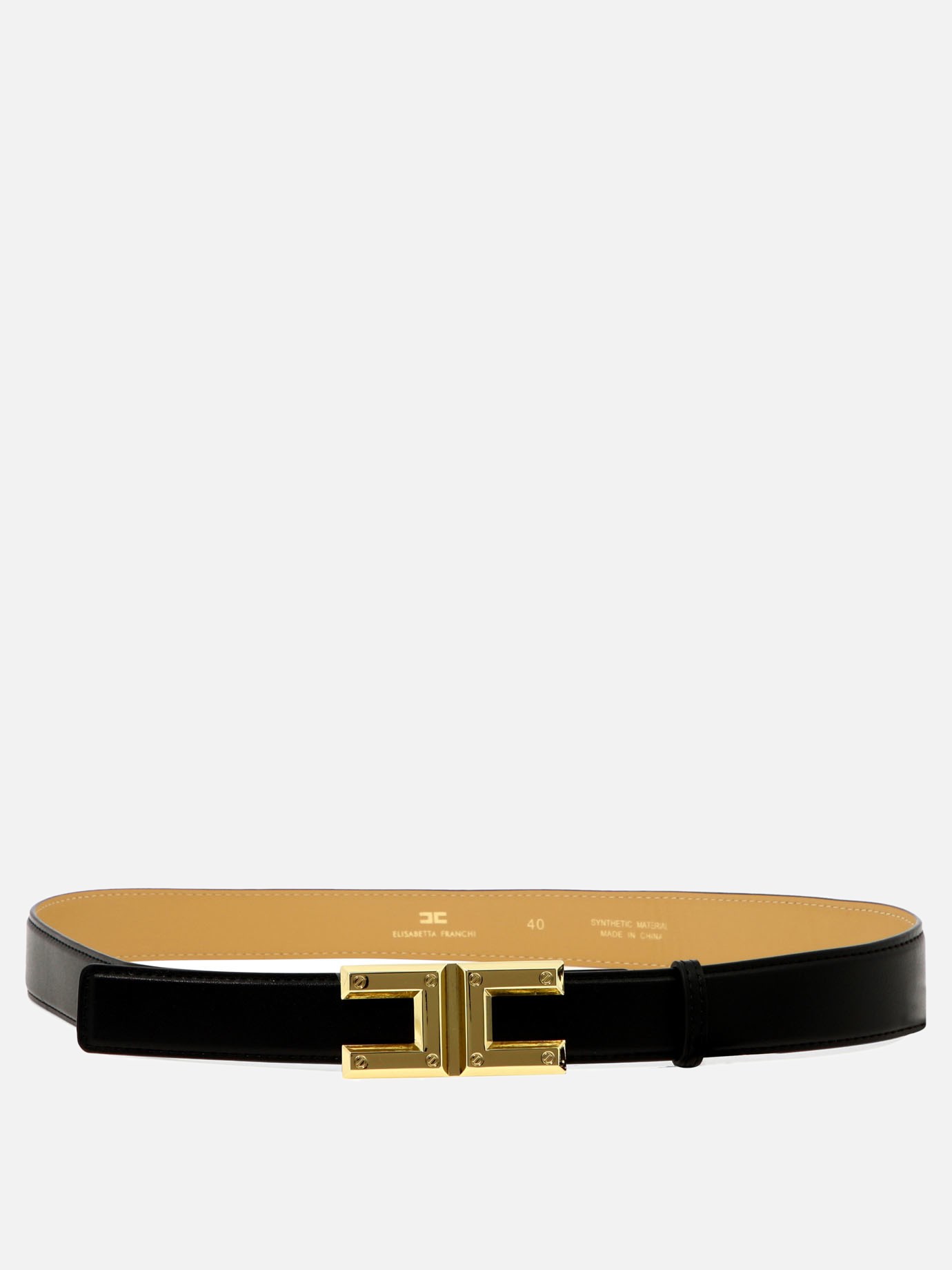 Golden logo belt