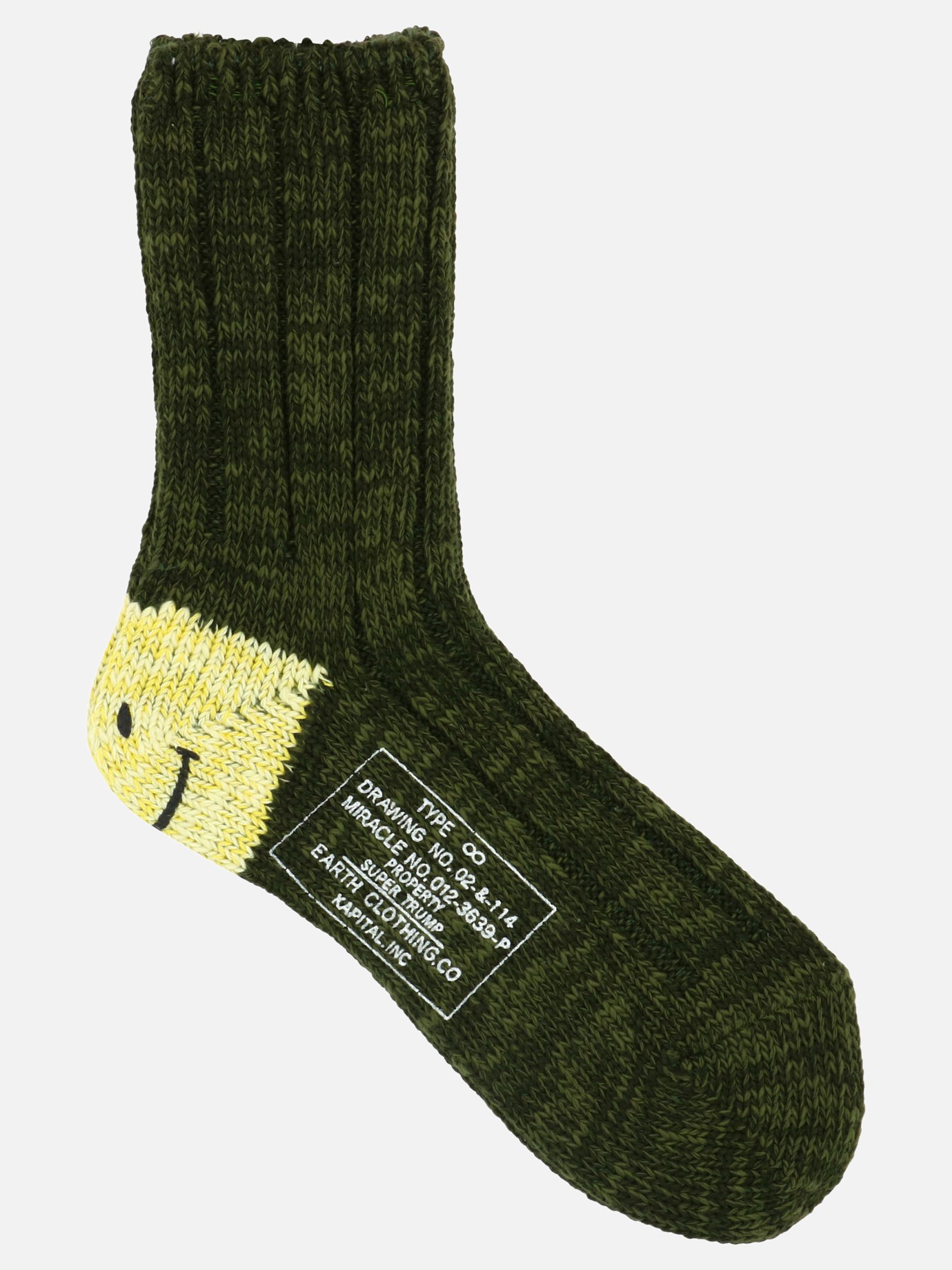  Smiley  socks by Kapital