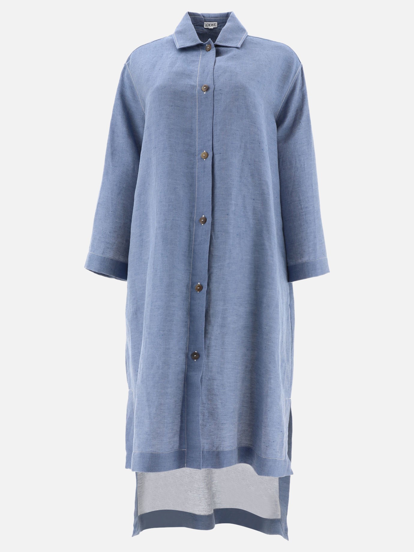 Tunic dress with buttons