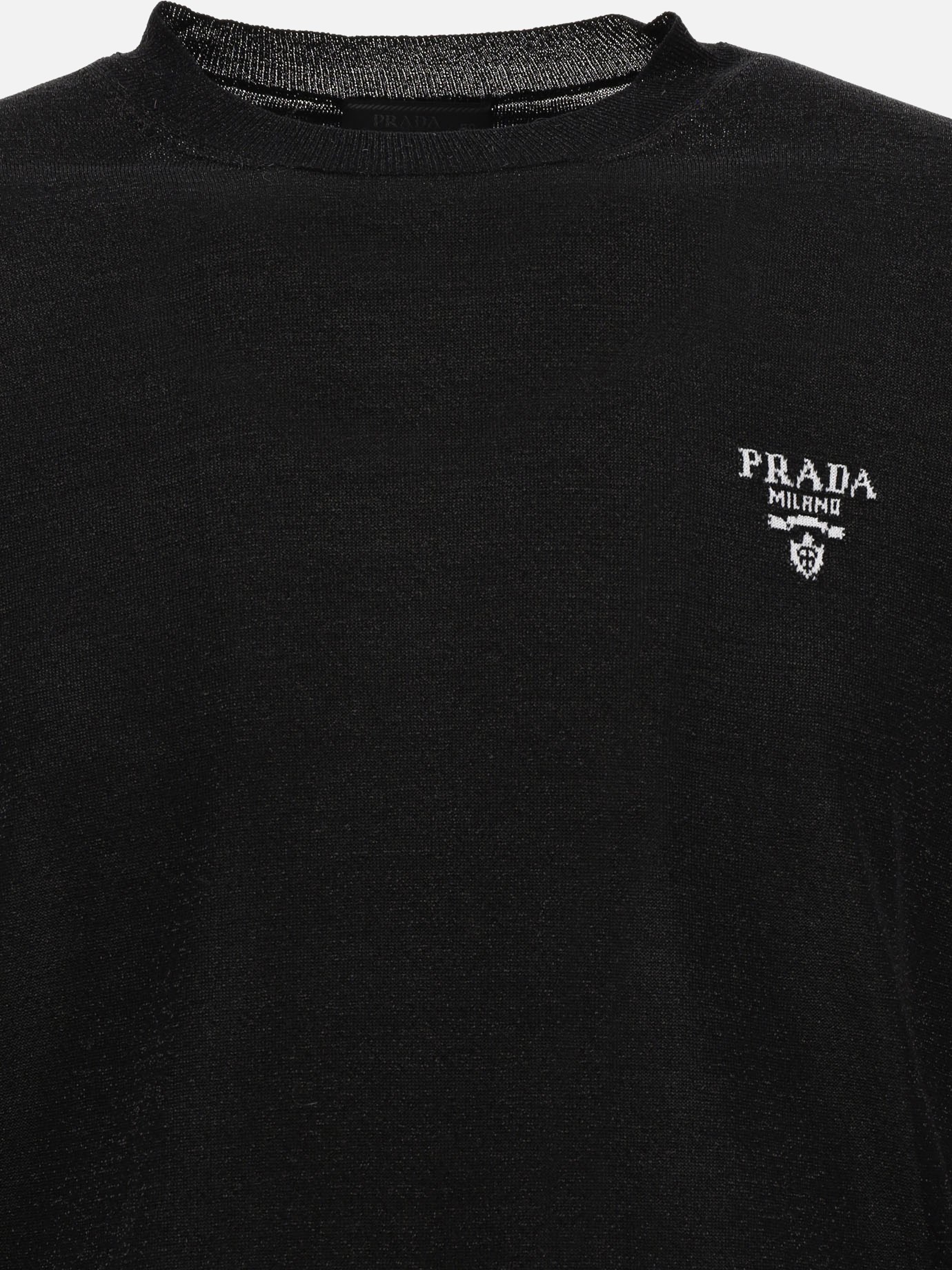 Lamé sweater by Prada