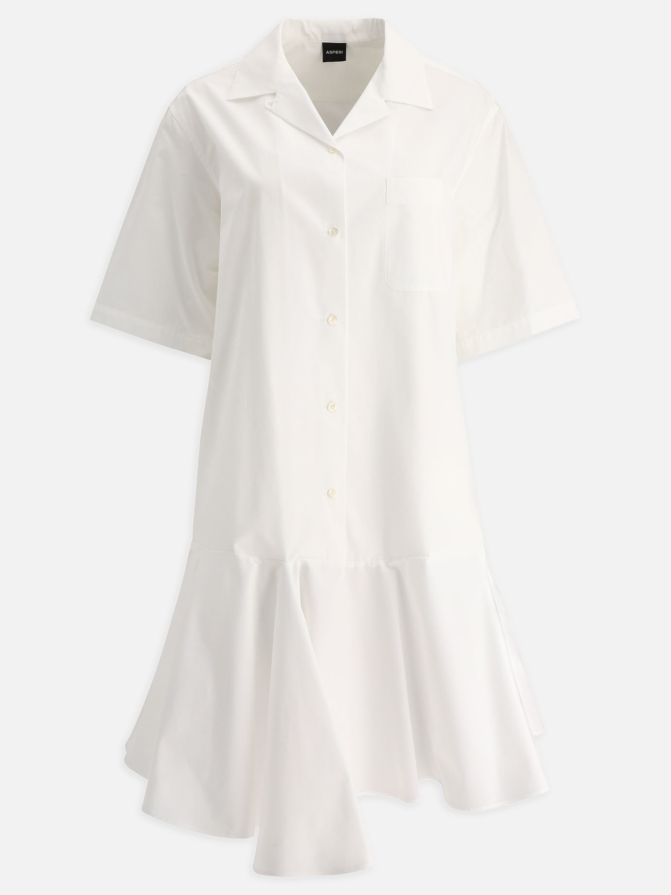 Shirt dress with flounceby Aspesi - 1