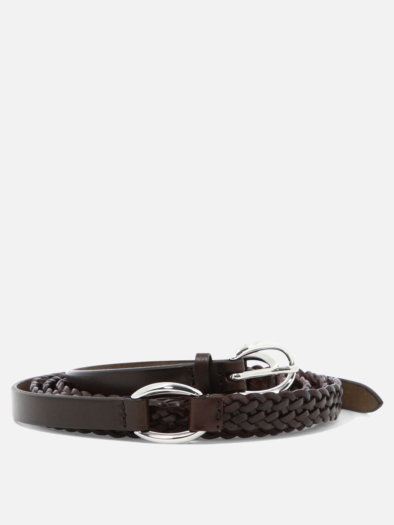 Woven leather beltby Orciani - 0