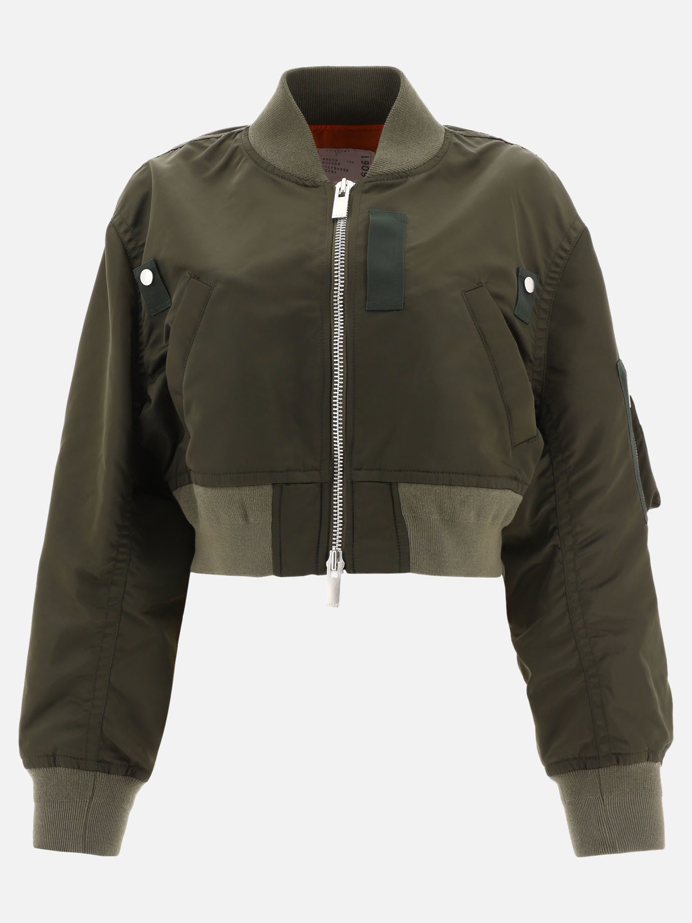 Crop bomber jacket