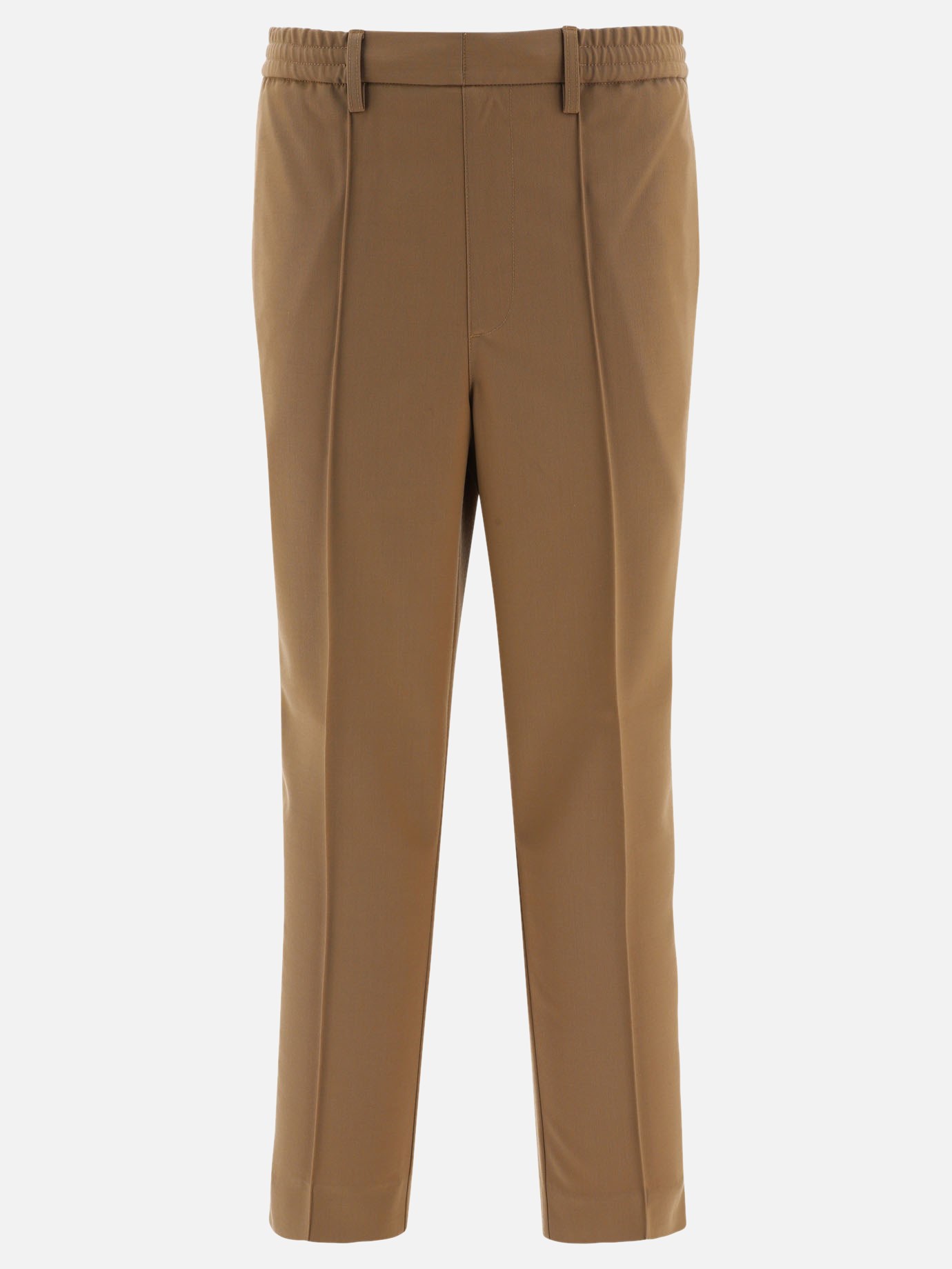 Tailored trousers with drawstring