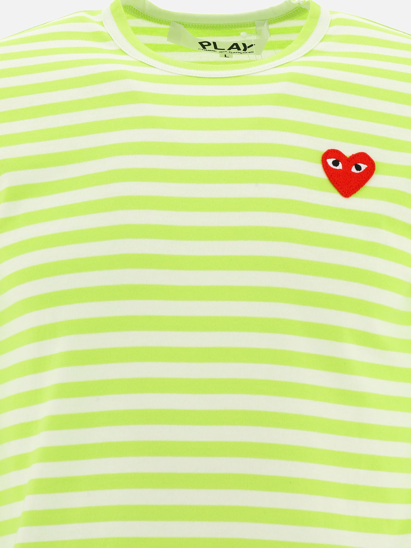 T-shirt a righe  Heart  by Comme Des Garçons Play