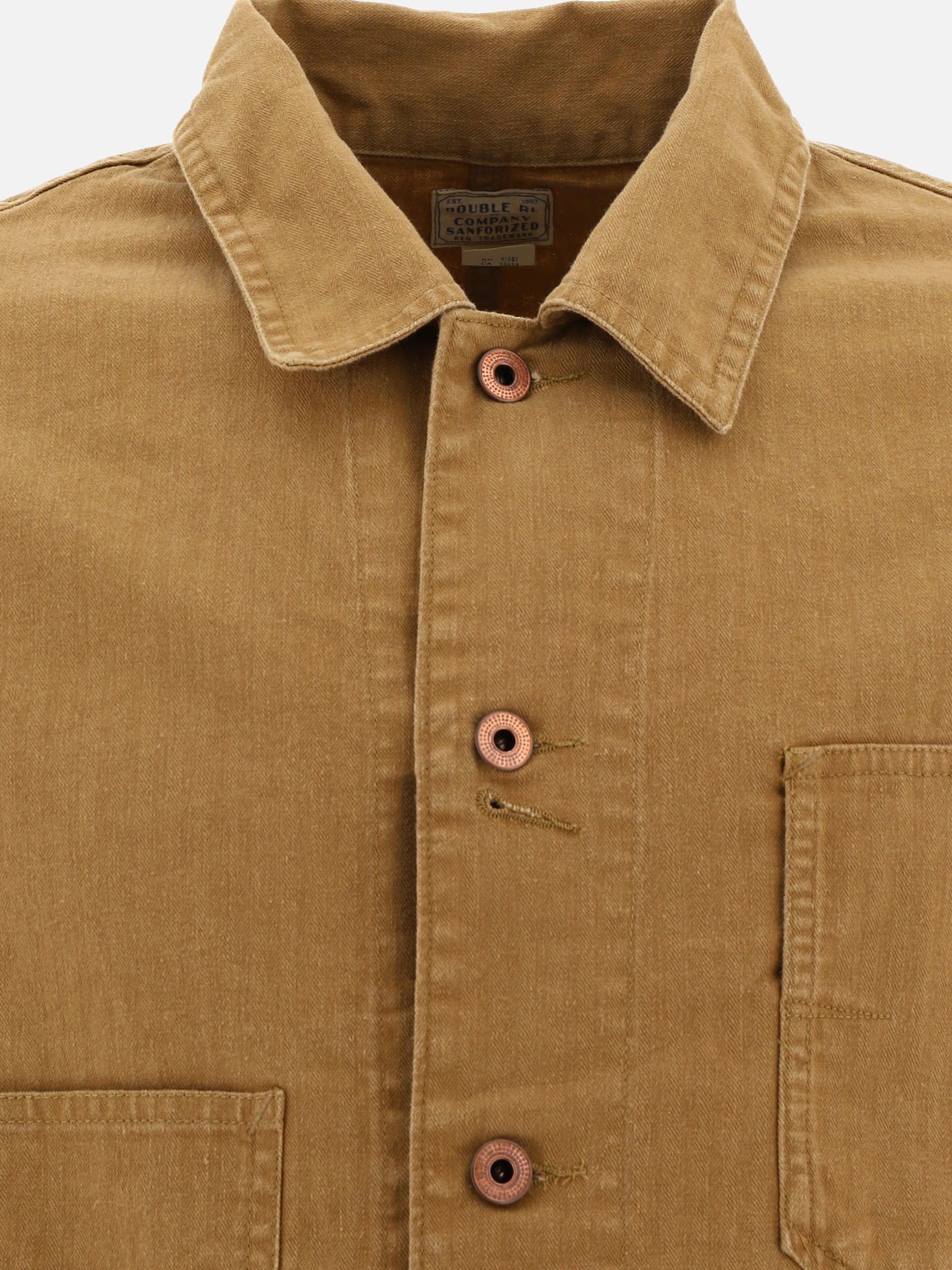 Overshirt in lino by RRL by Ralph Lauren