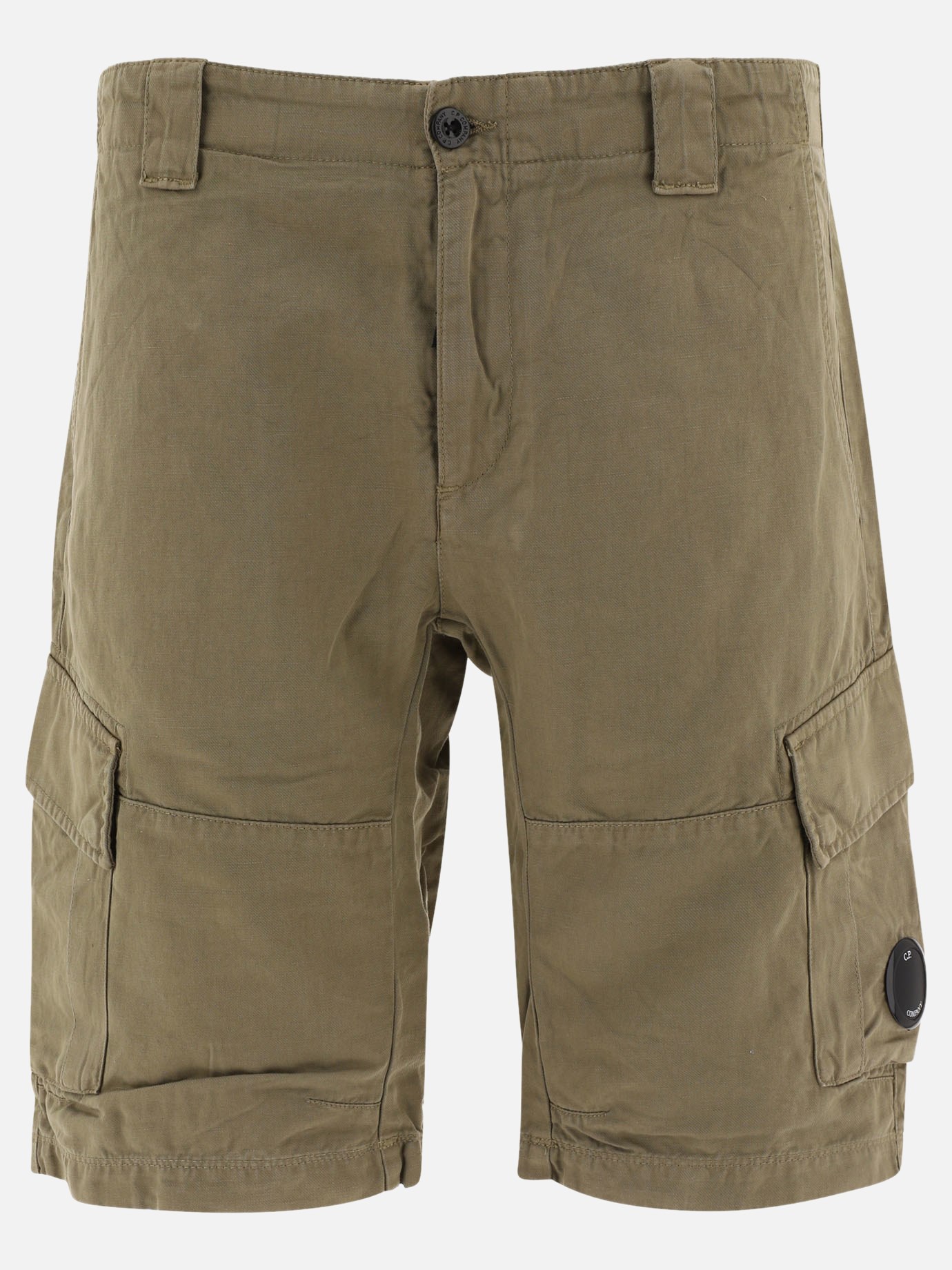 Multi-pocket cargo bermuda shorts