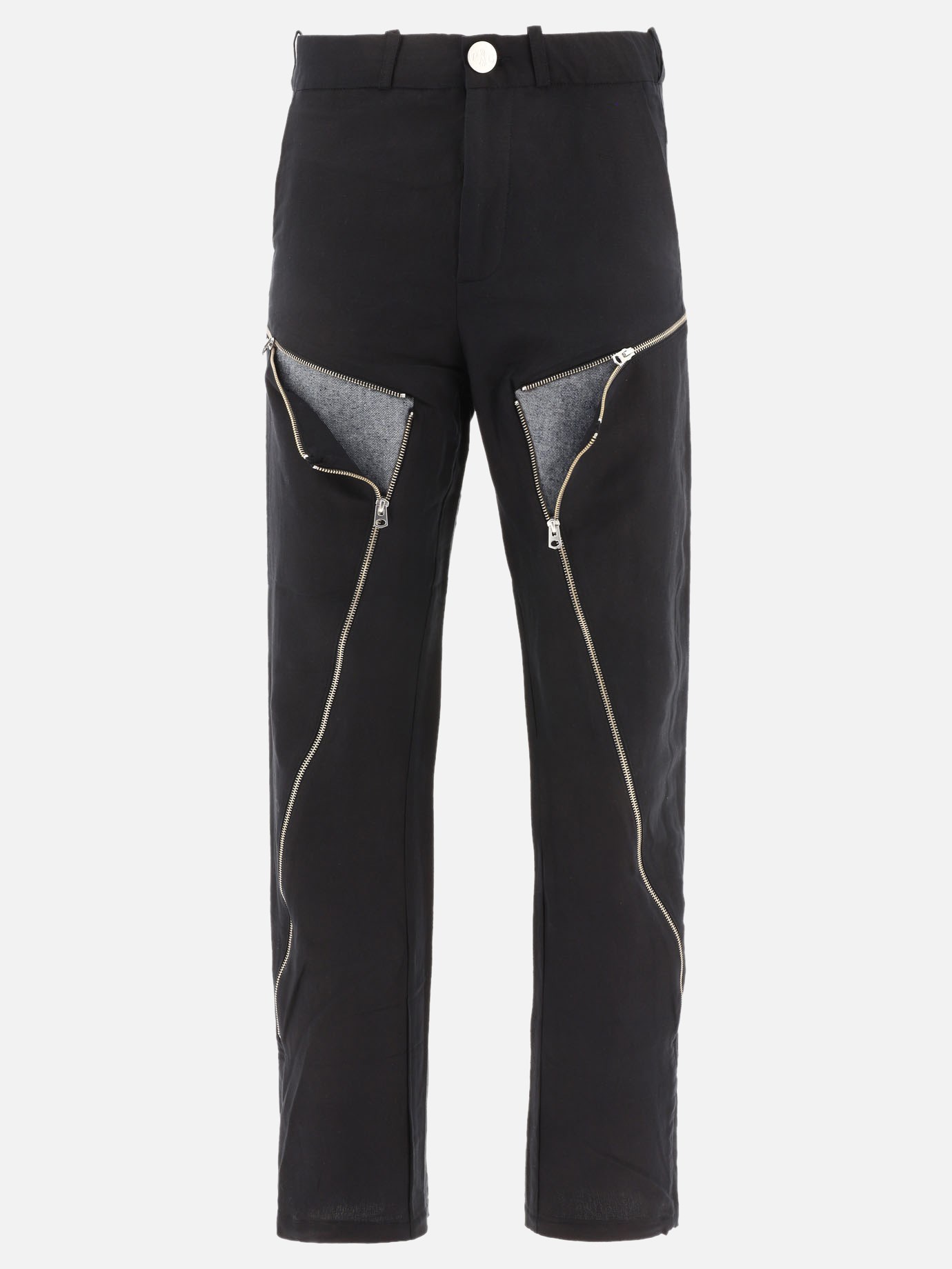 Trousers with zip