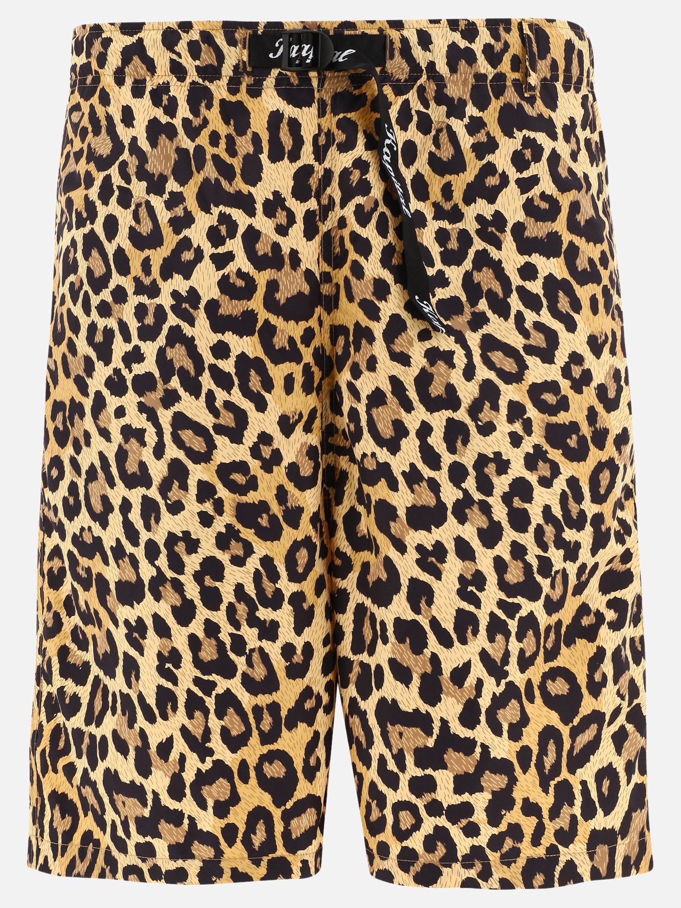 Leopard print bermuda shorts