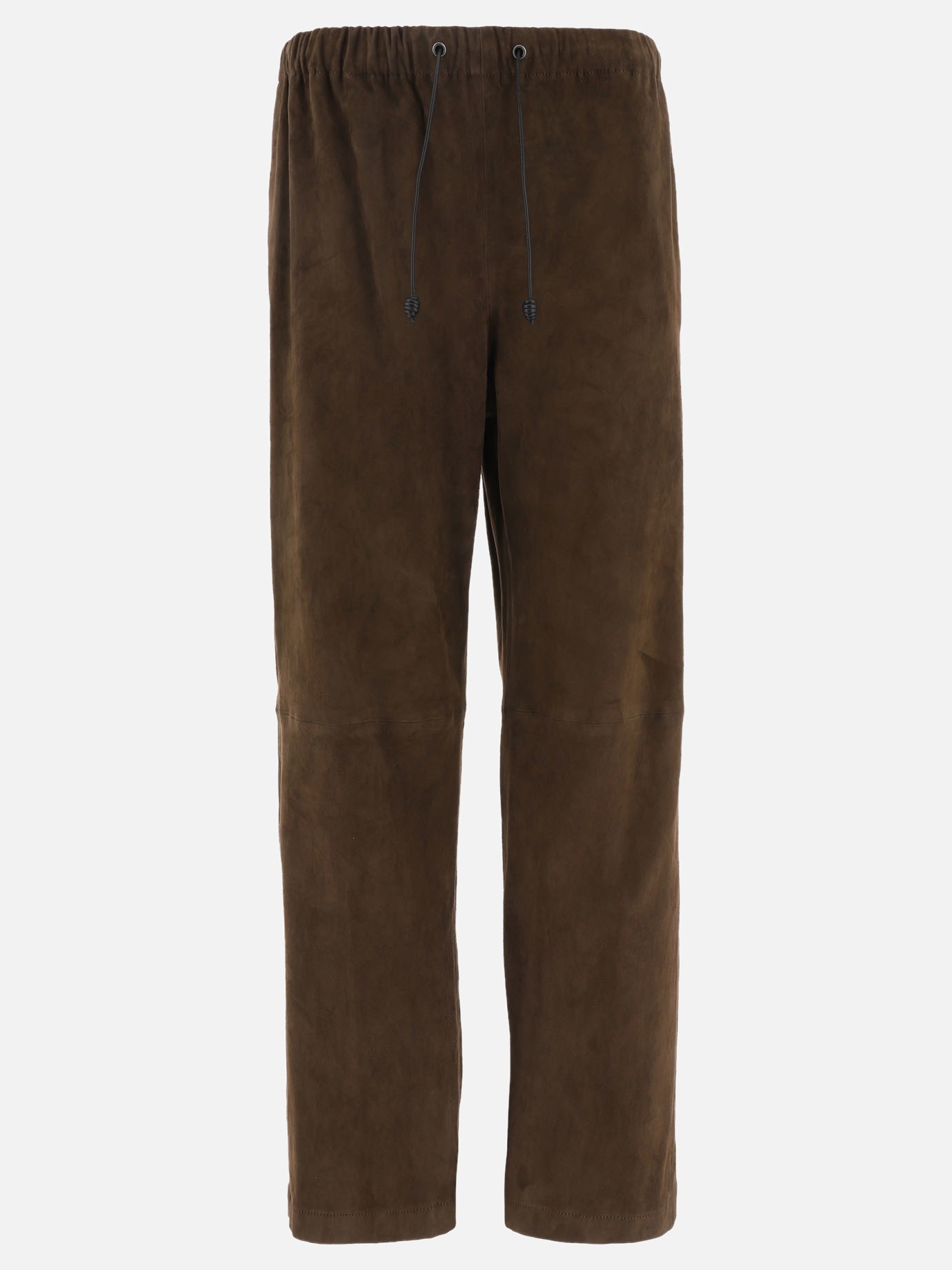 Stretch suede trousers