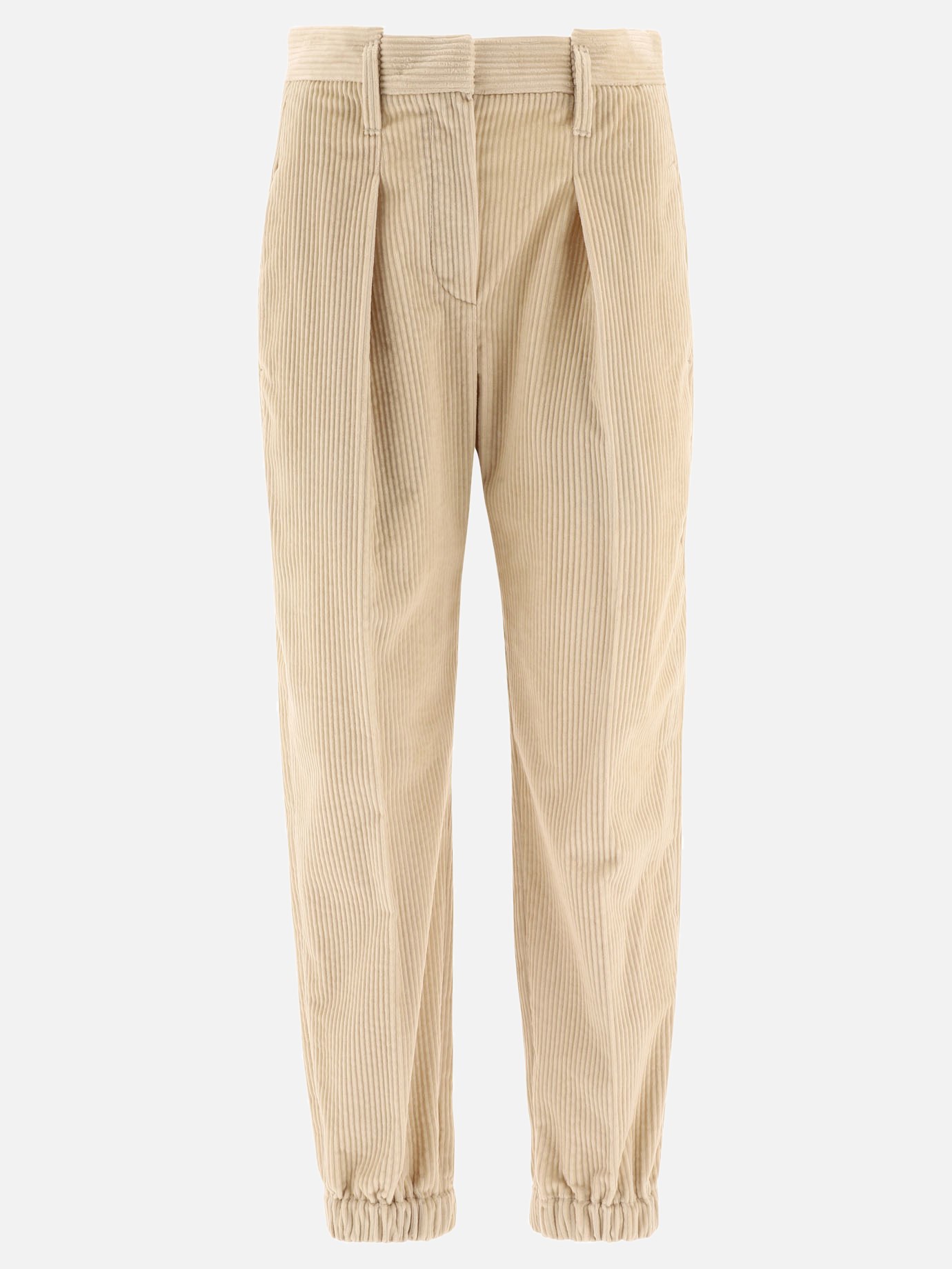 Ribbed stretch trousersby Brunello Cucinelli - 0
