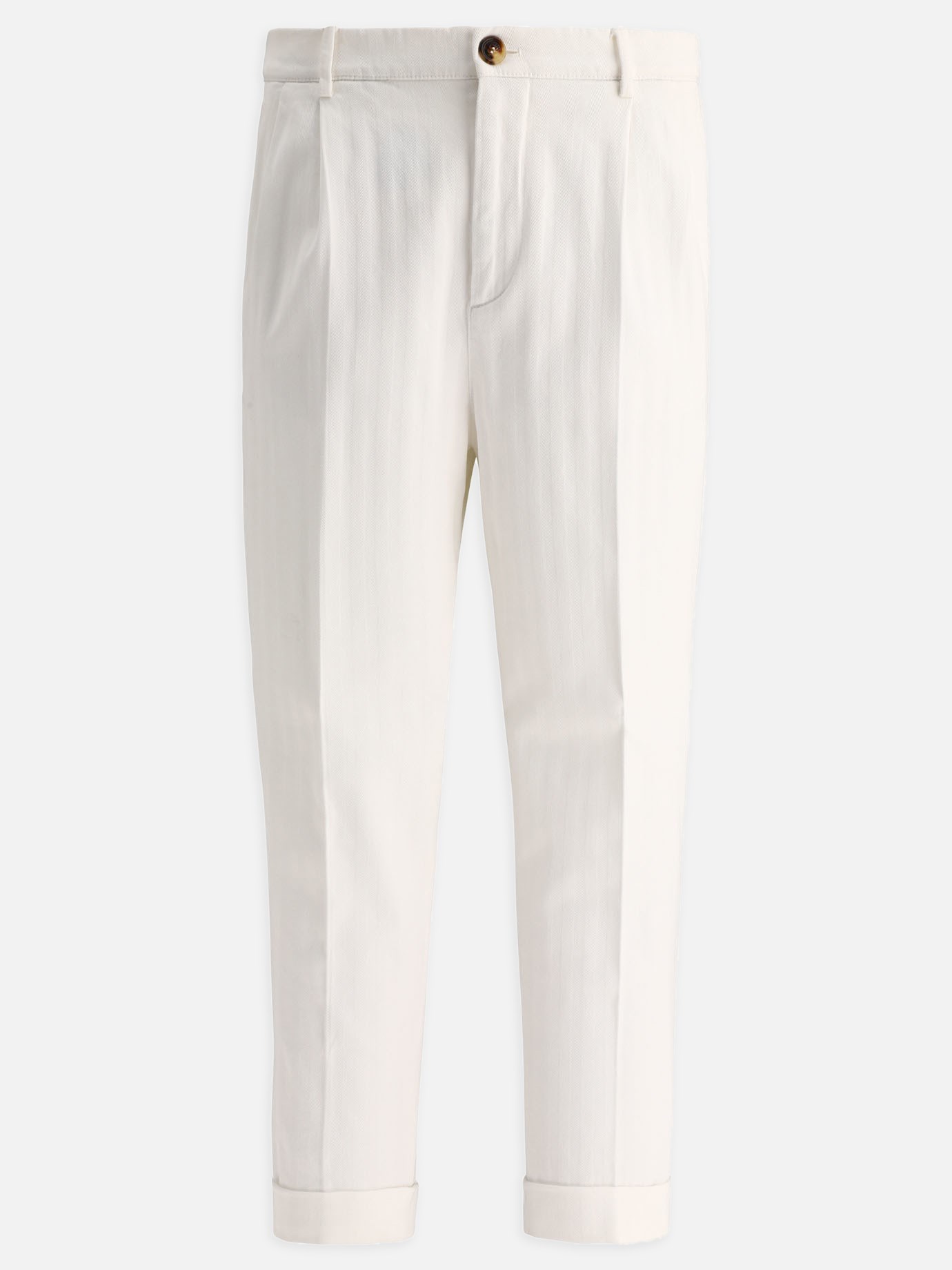 Pantaloni con risvoltoby Brunello Cucinelli - 0
