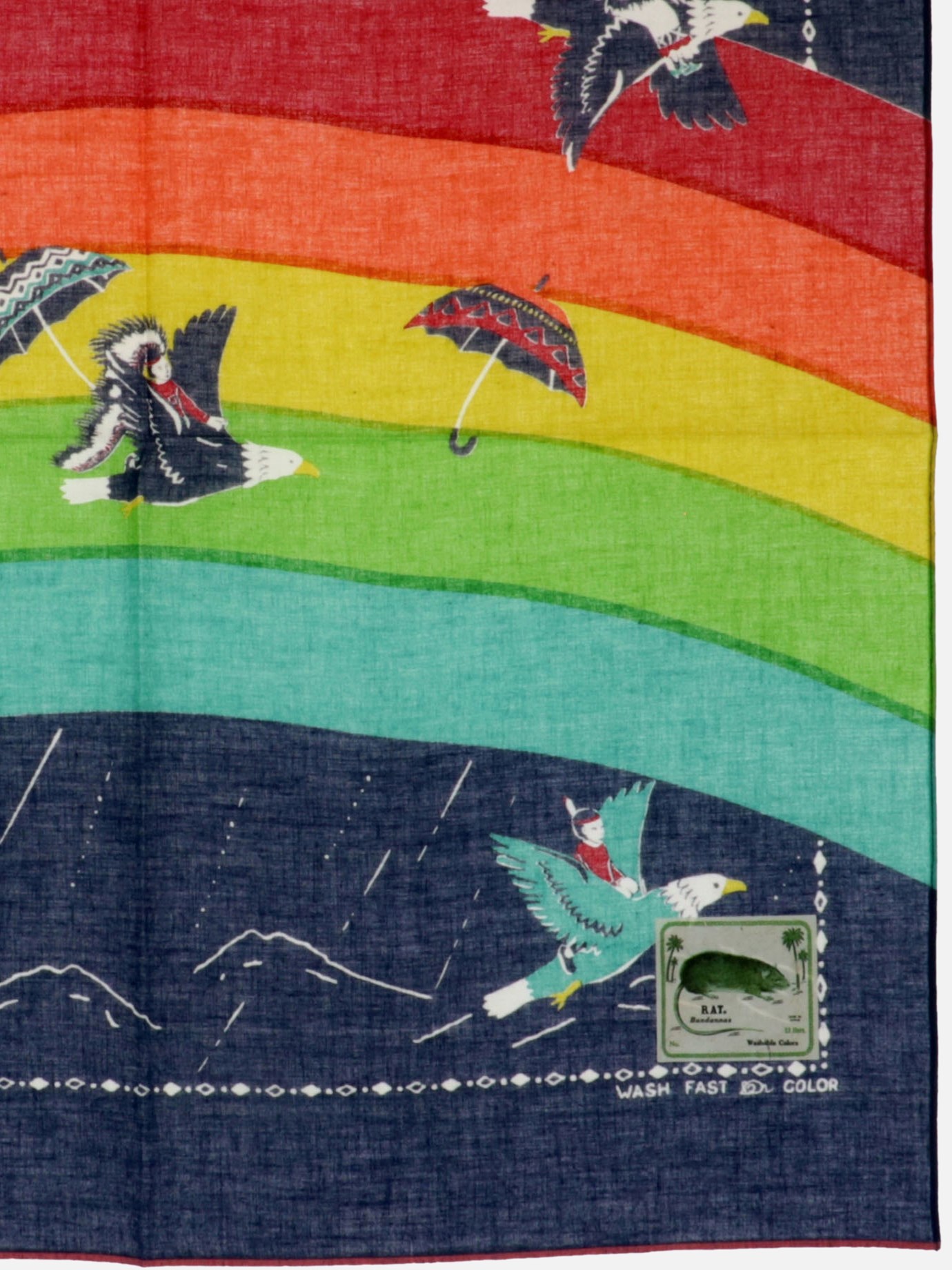 Foulard  Rainbow and Birds  by Kapital