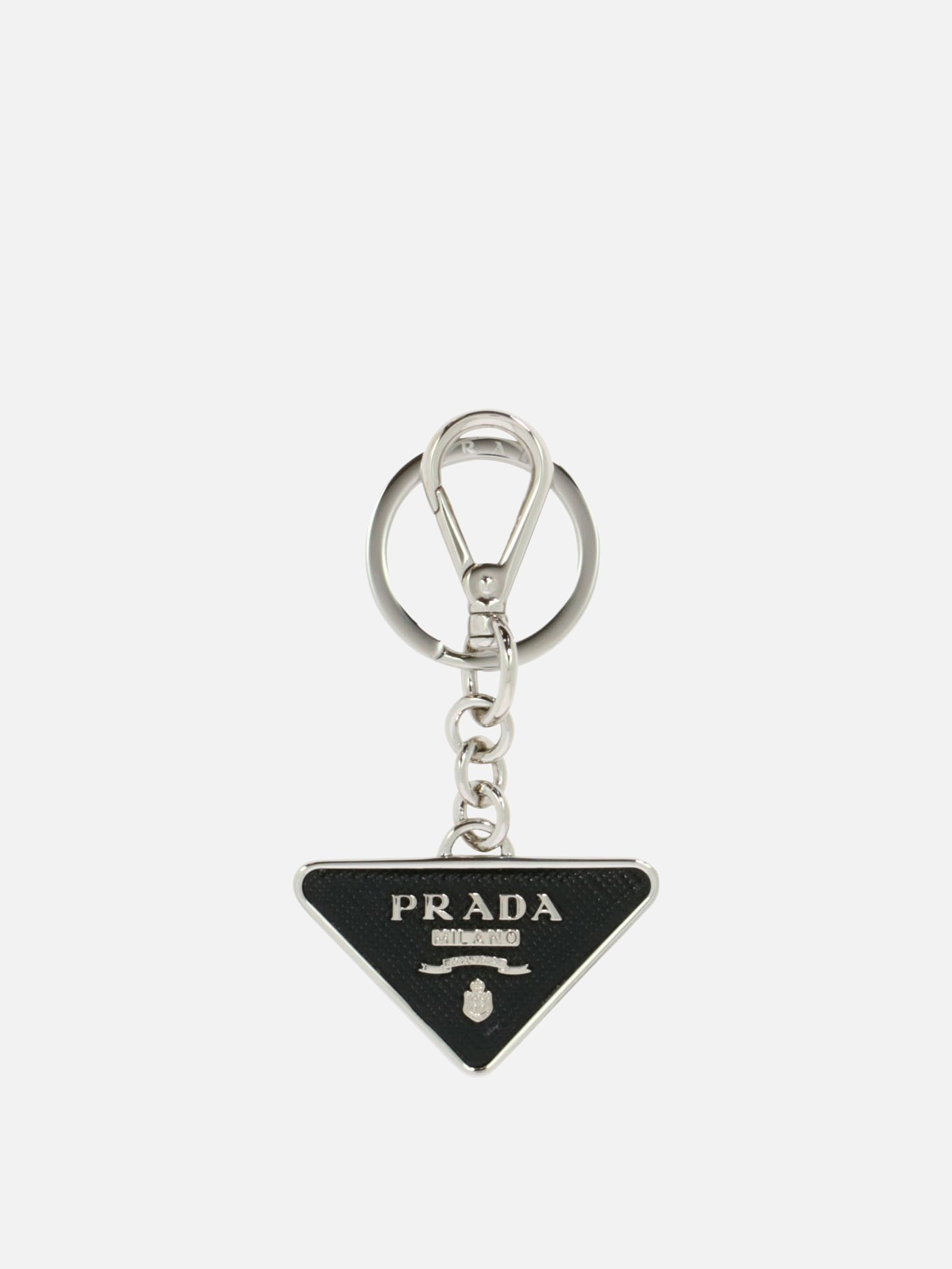 Portachiavi con placchetta by Prada