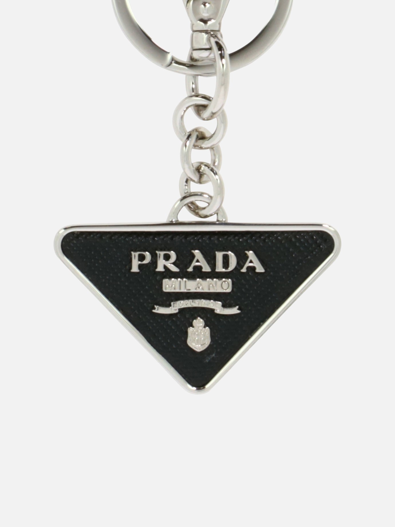 Portachiavi con placchetta by Prada