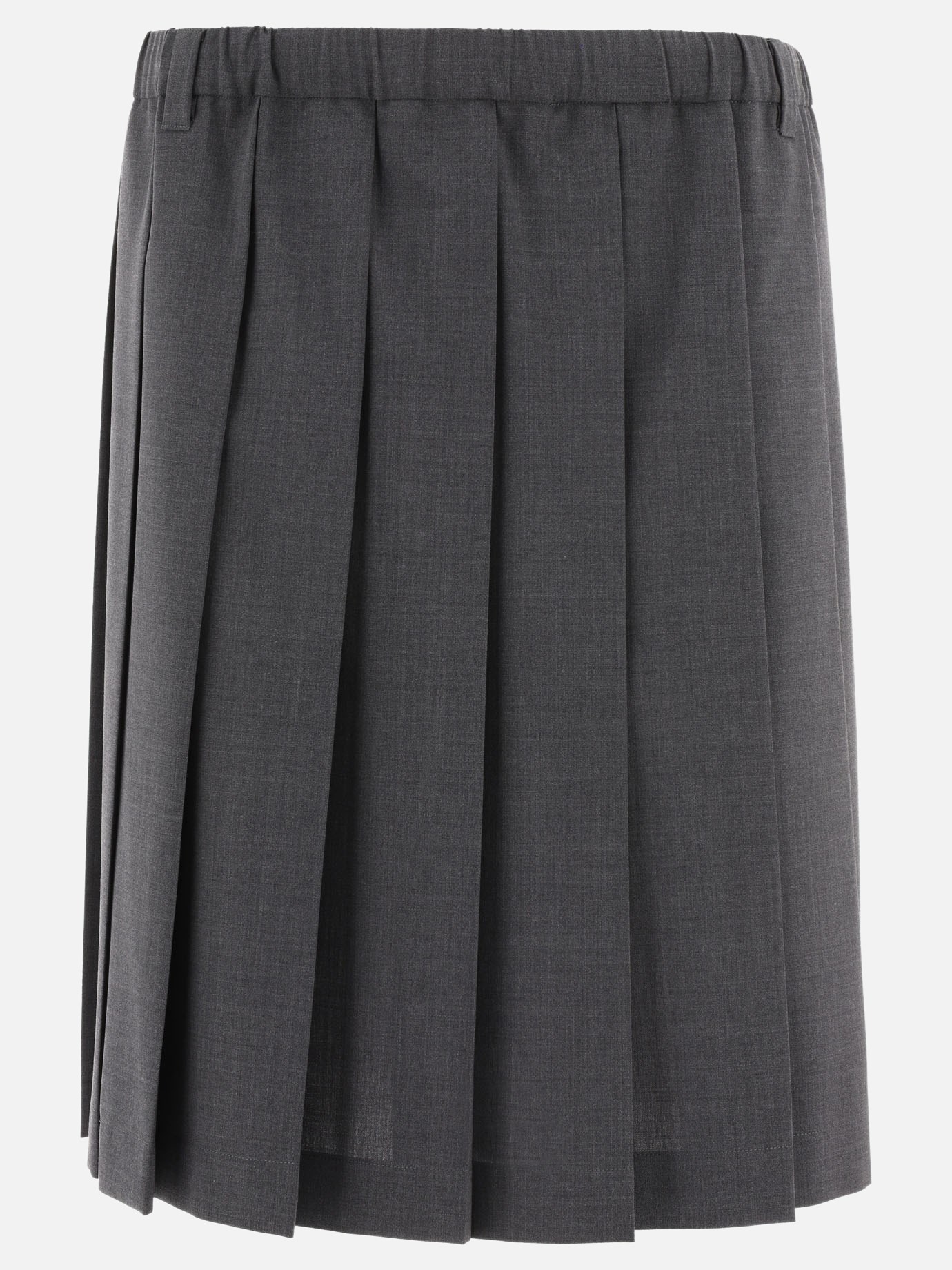 Stretch pleated skirt