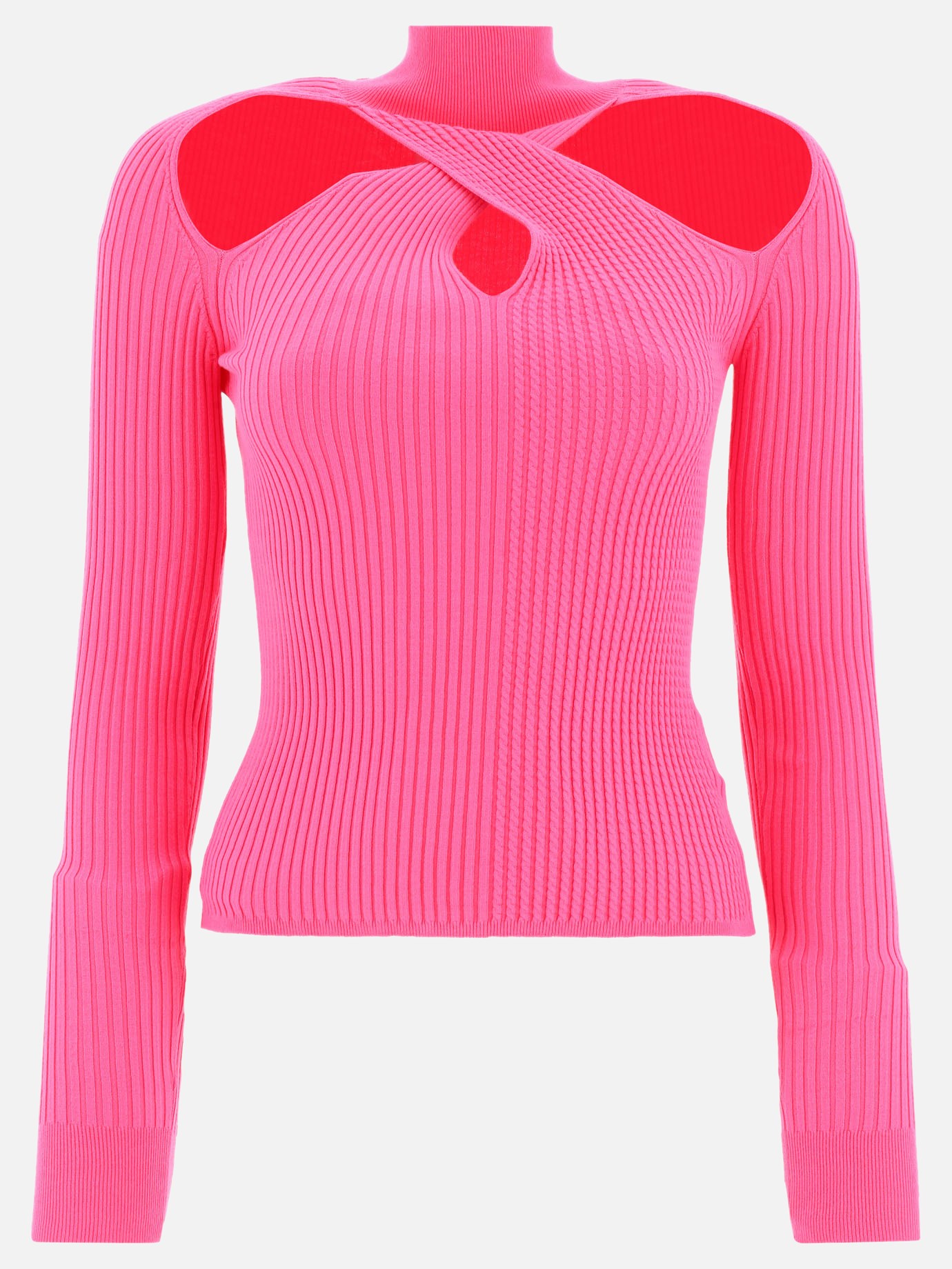 Ribbed cut-out topby Msgm - 0