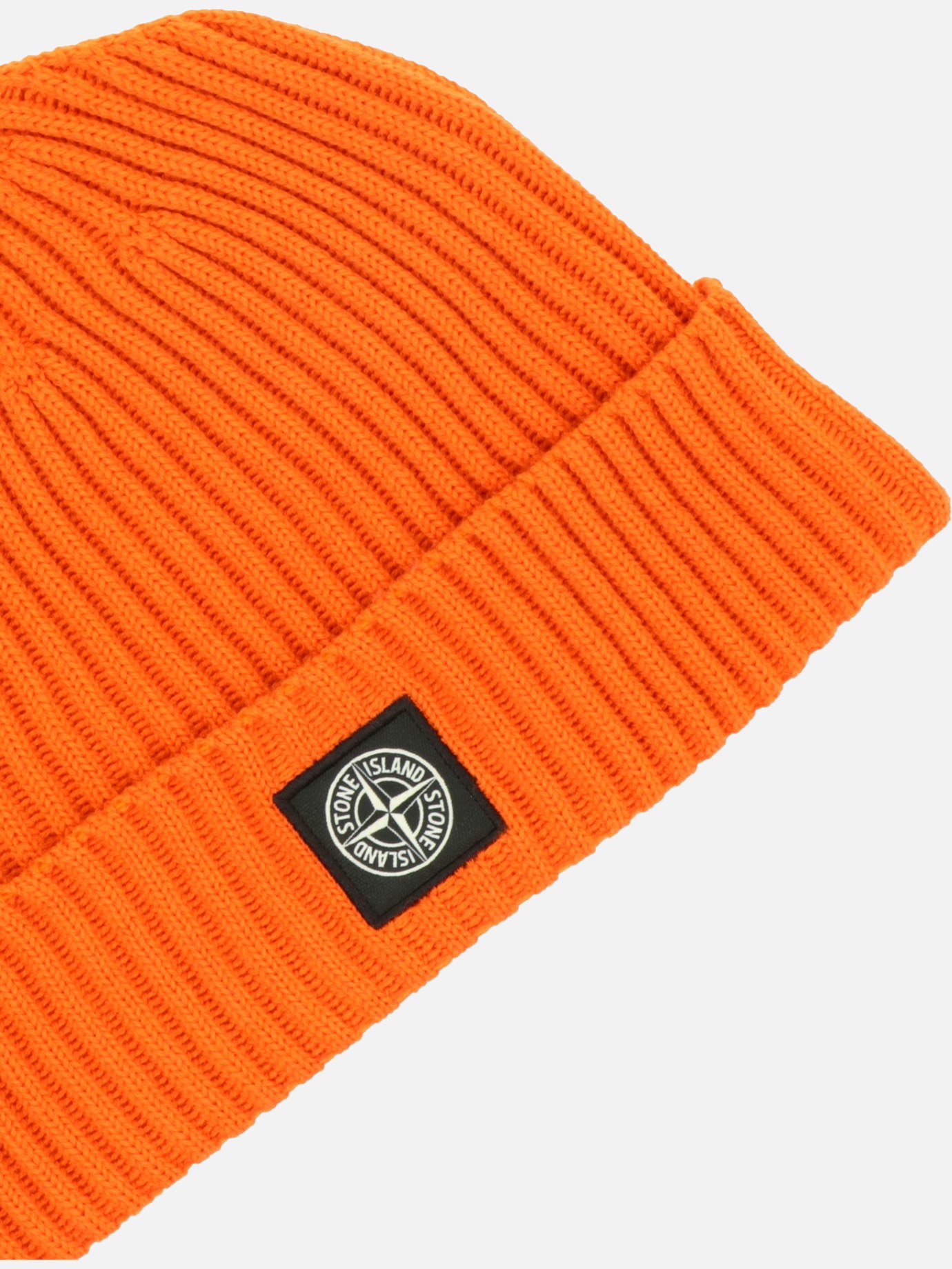 stone island orange beanie