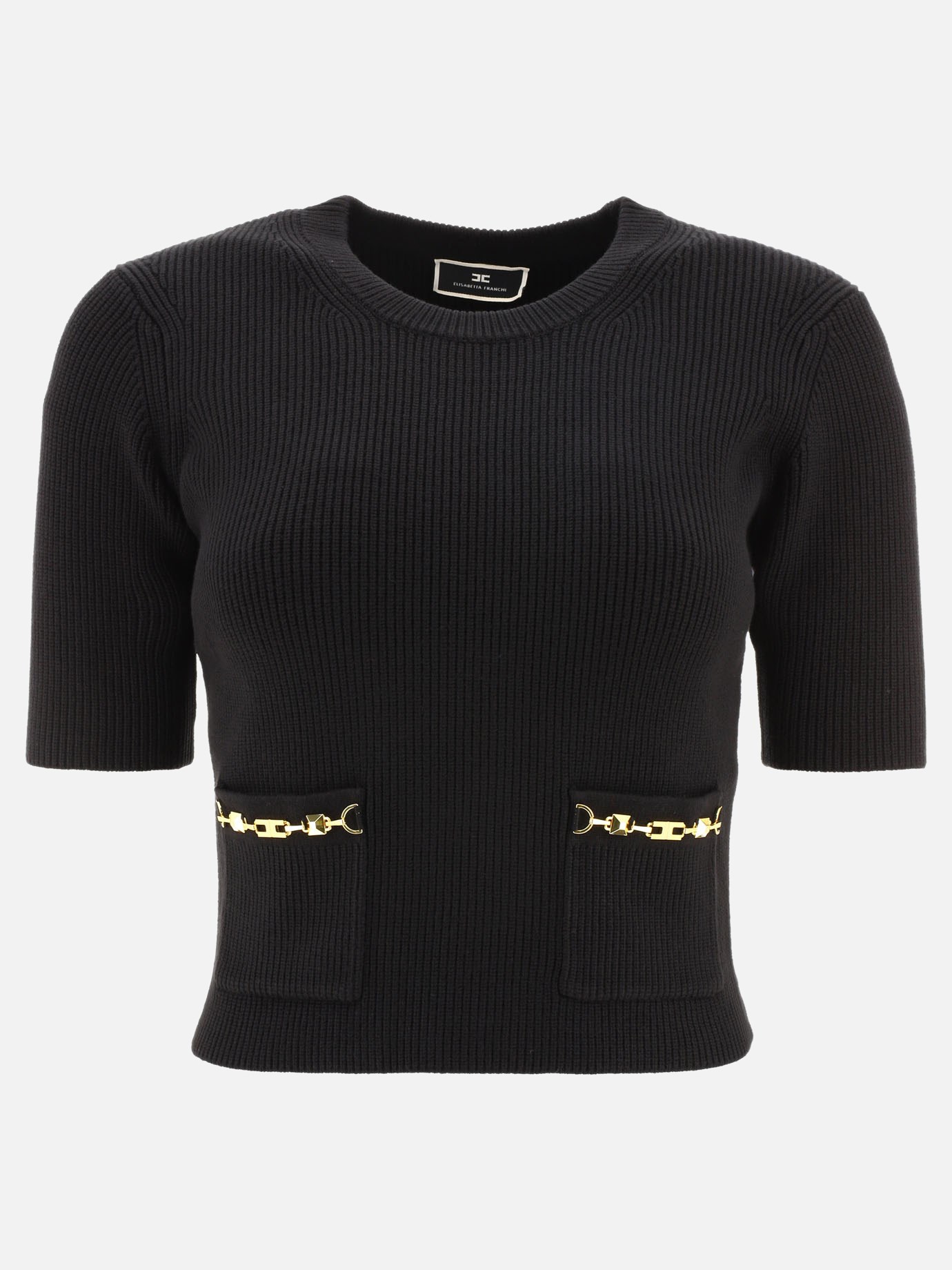 Ribbed sweater with horsebitby Elisabetta Franchi - 2
