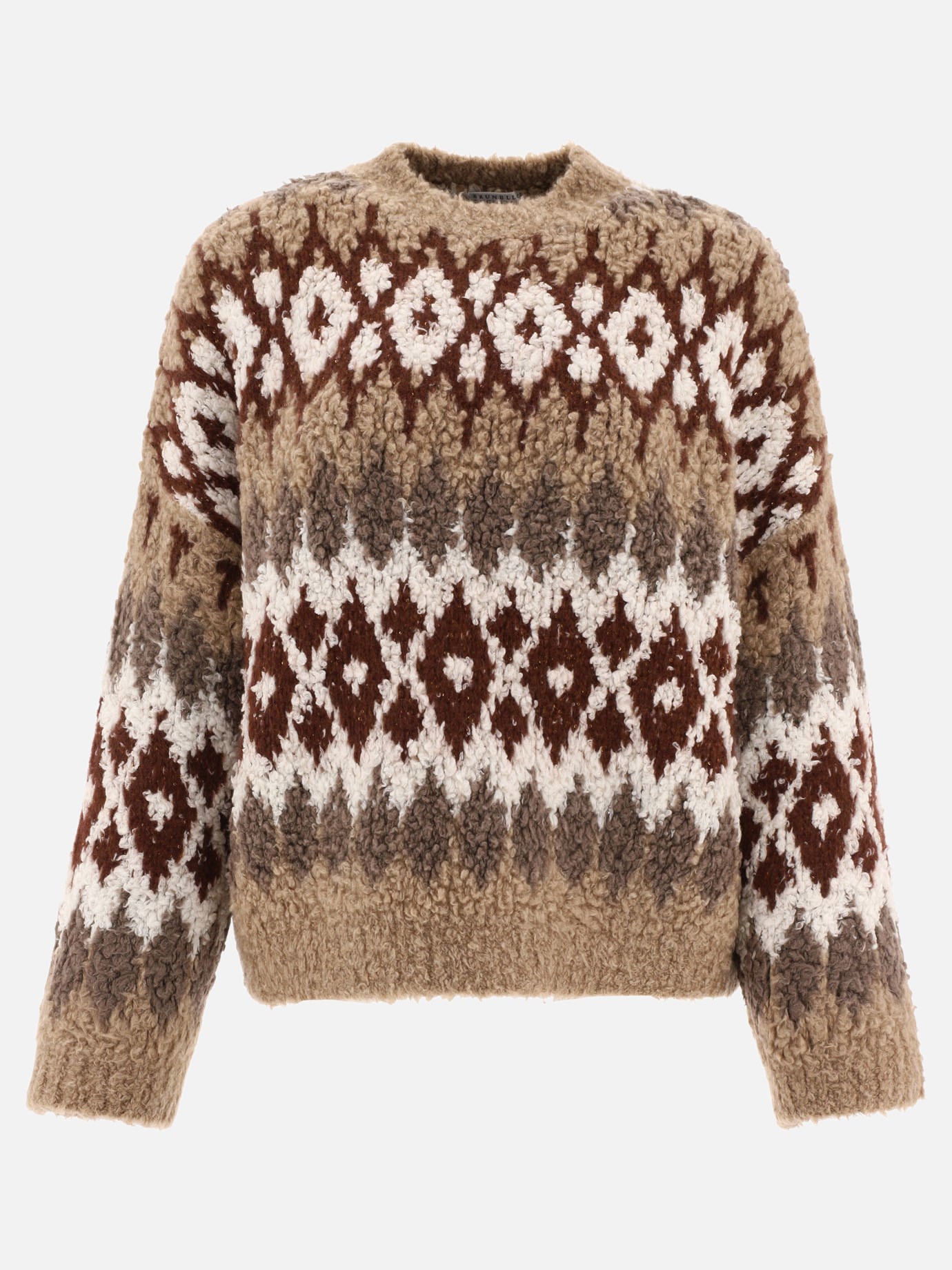  Intarsia-knit  sequins sweaterby Brunello Cucinelli - 5