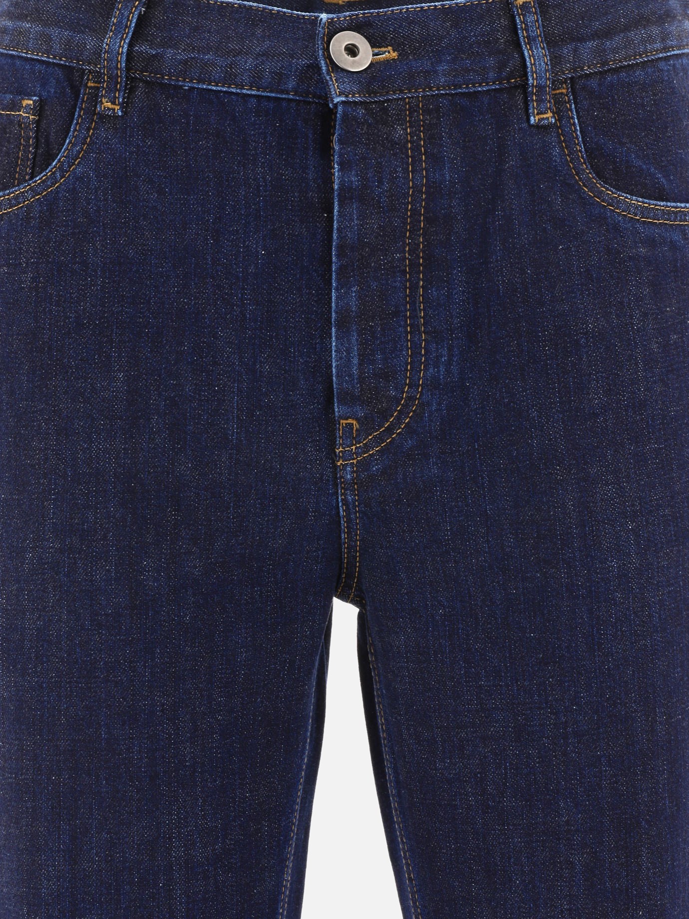 Jeans con placchetta by Prada