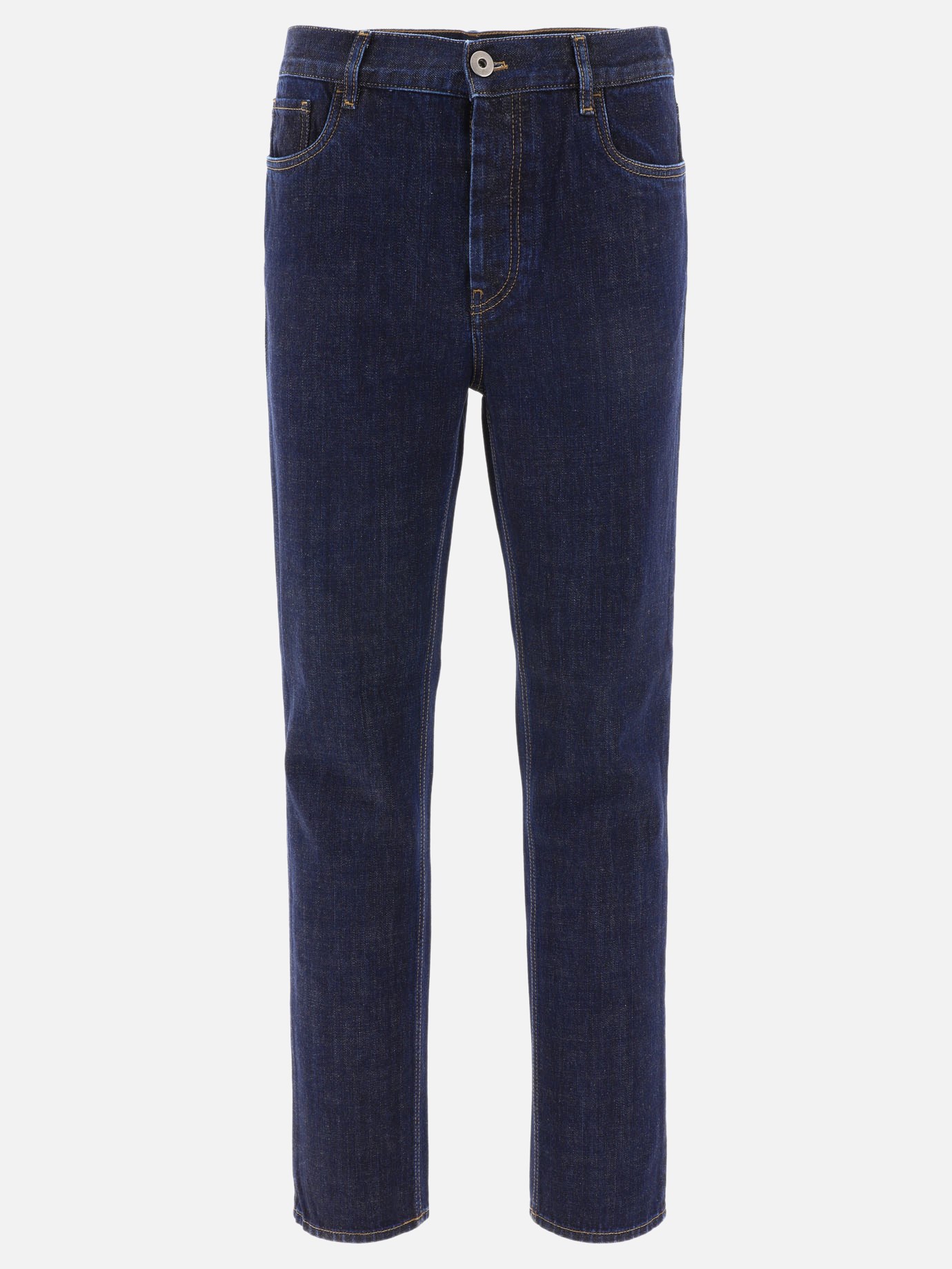 Jeans con placchetta by Prada