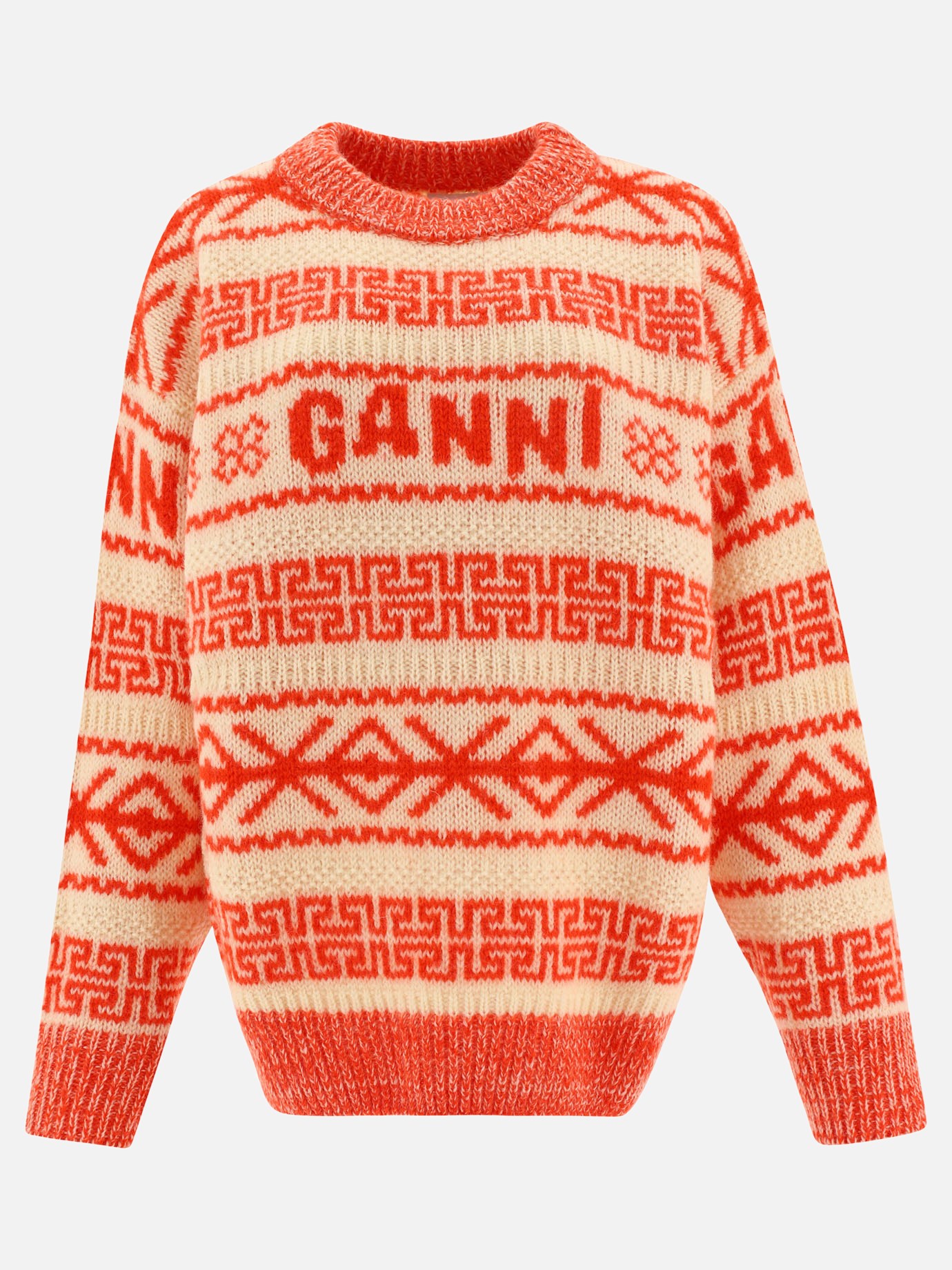 Cable jacquard sweaterby Ganni - 0