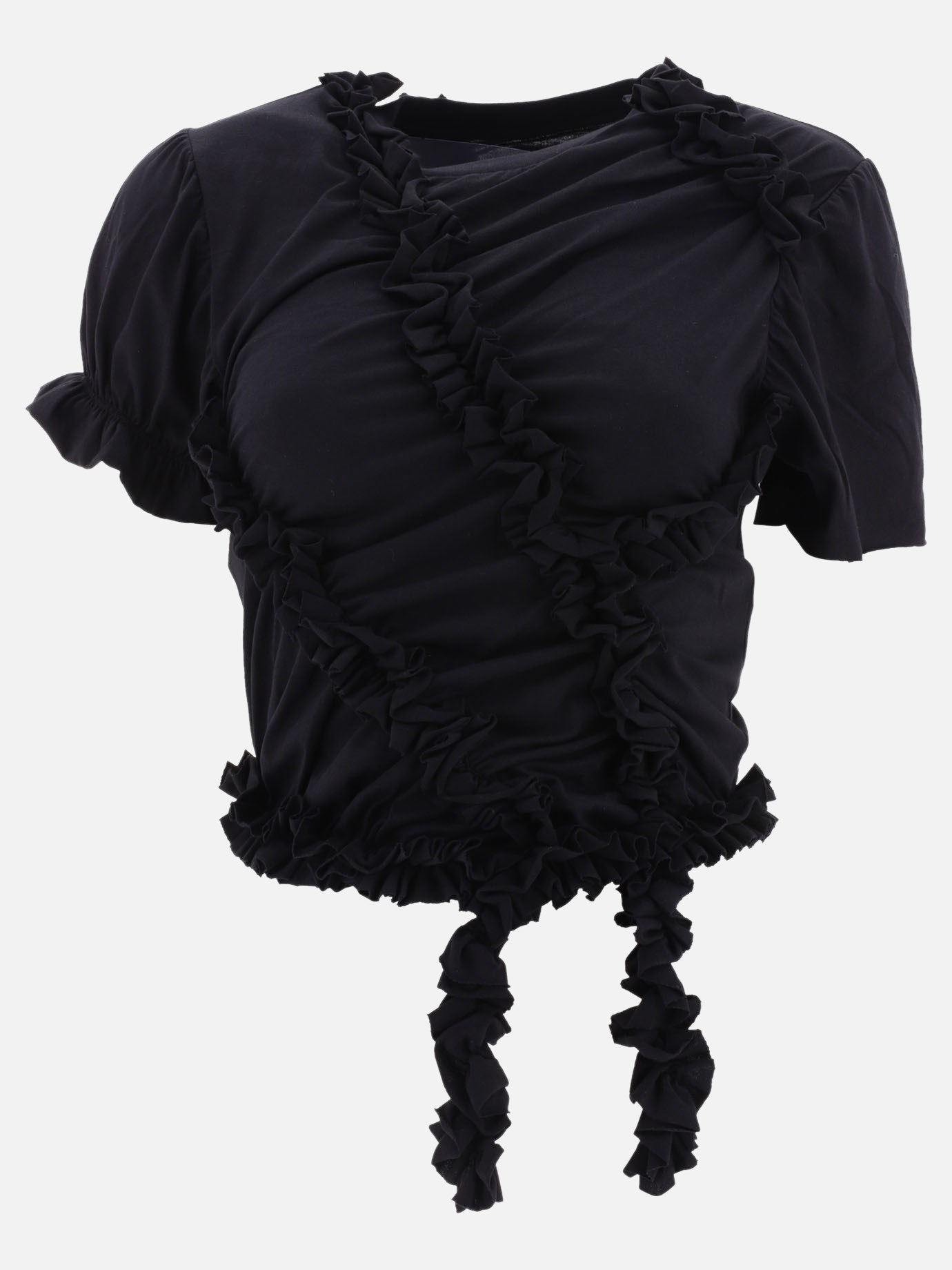 Top with ruffles