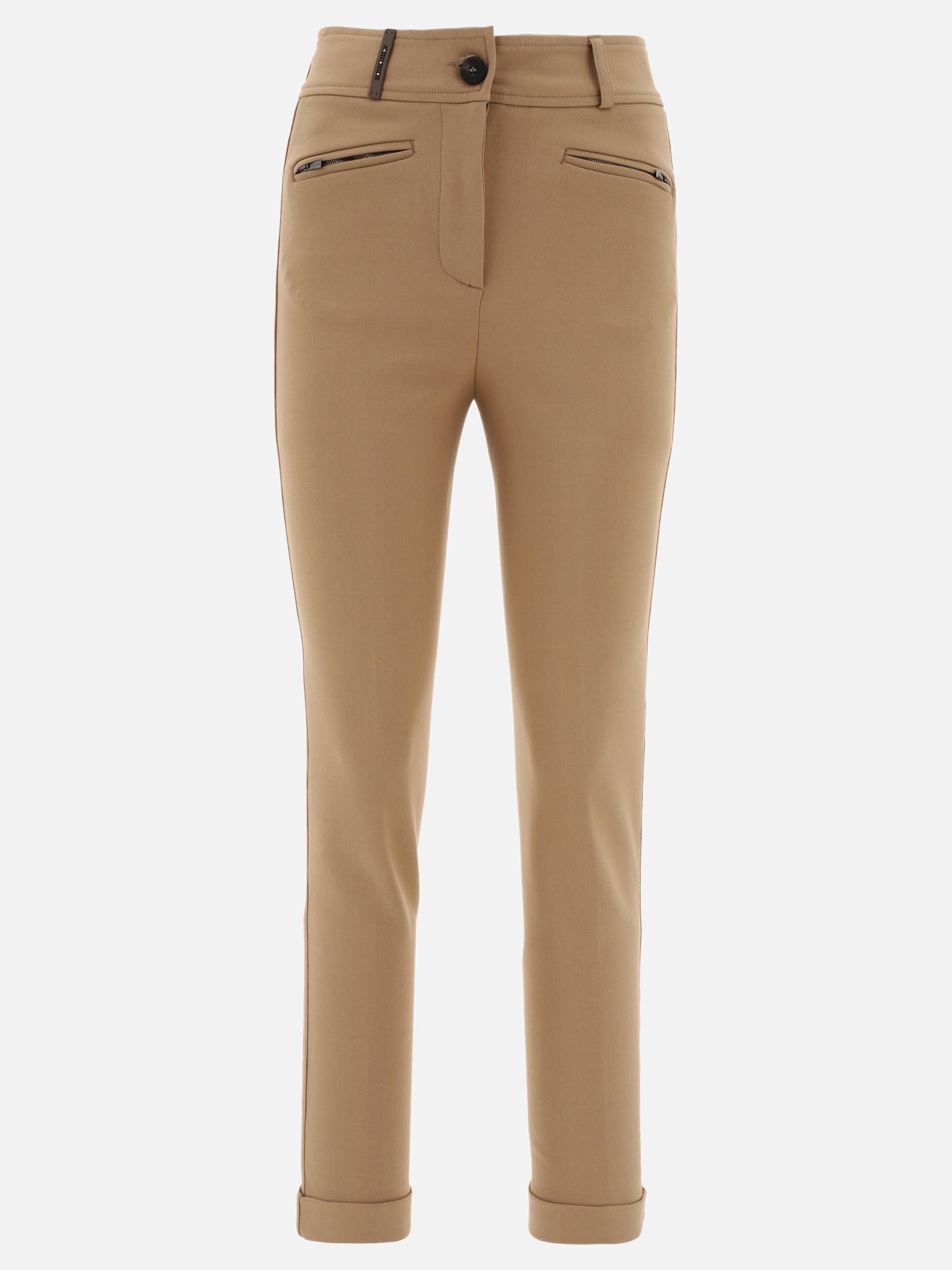 Trousers featuring zipped pocketsby Peserico - 0