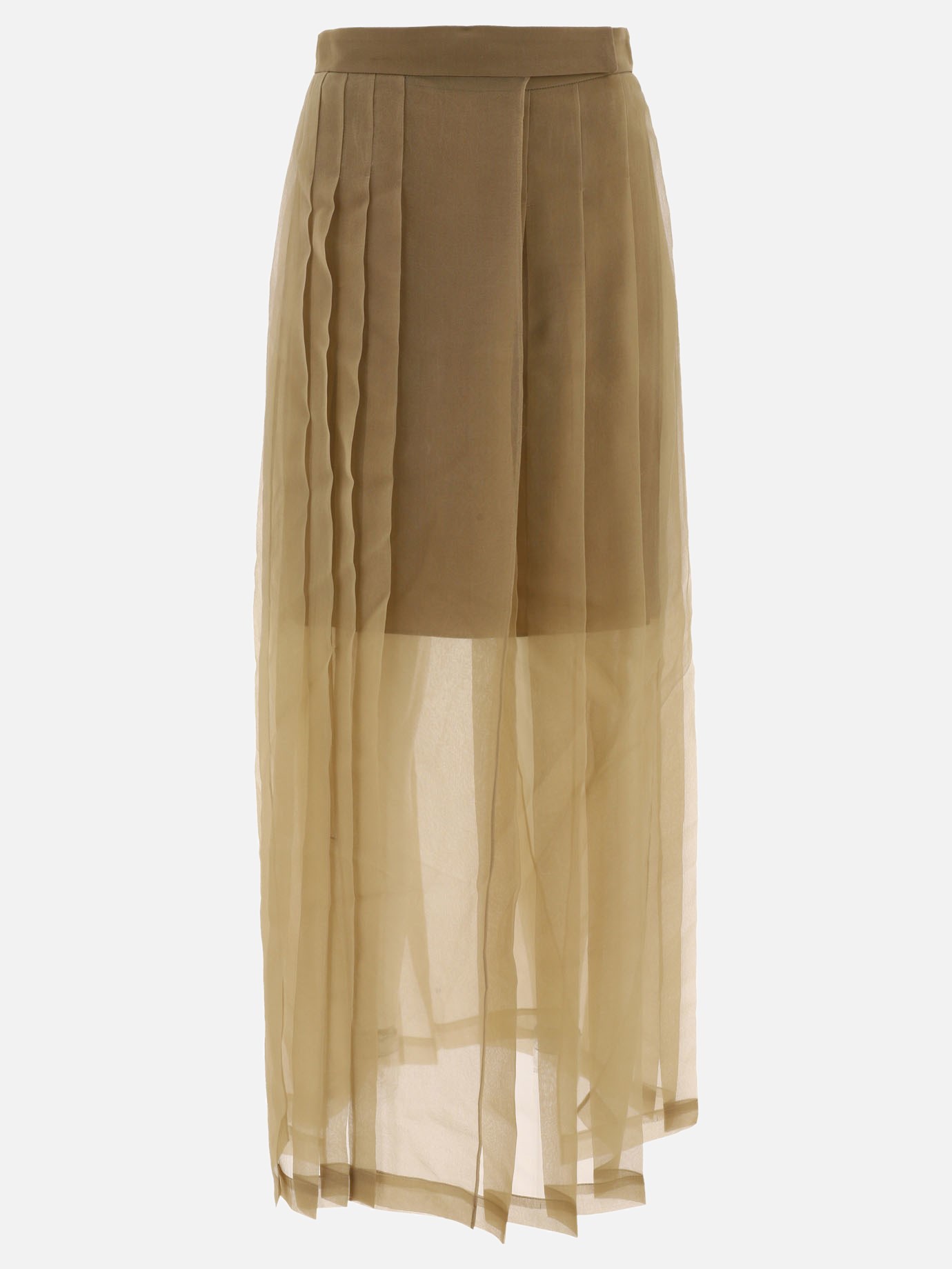 Asymmetrical pleated skirtby Brunello Cucinelli - 3